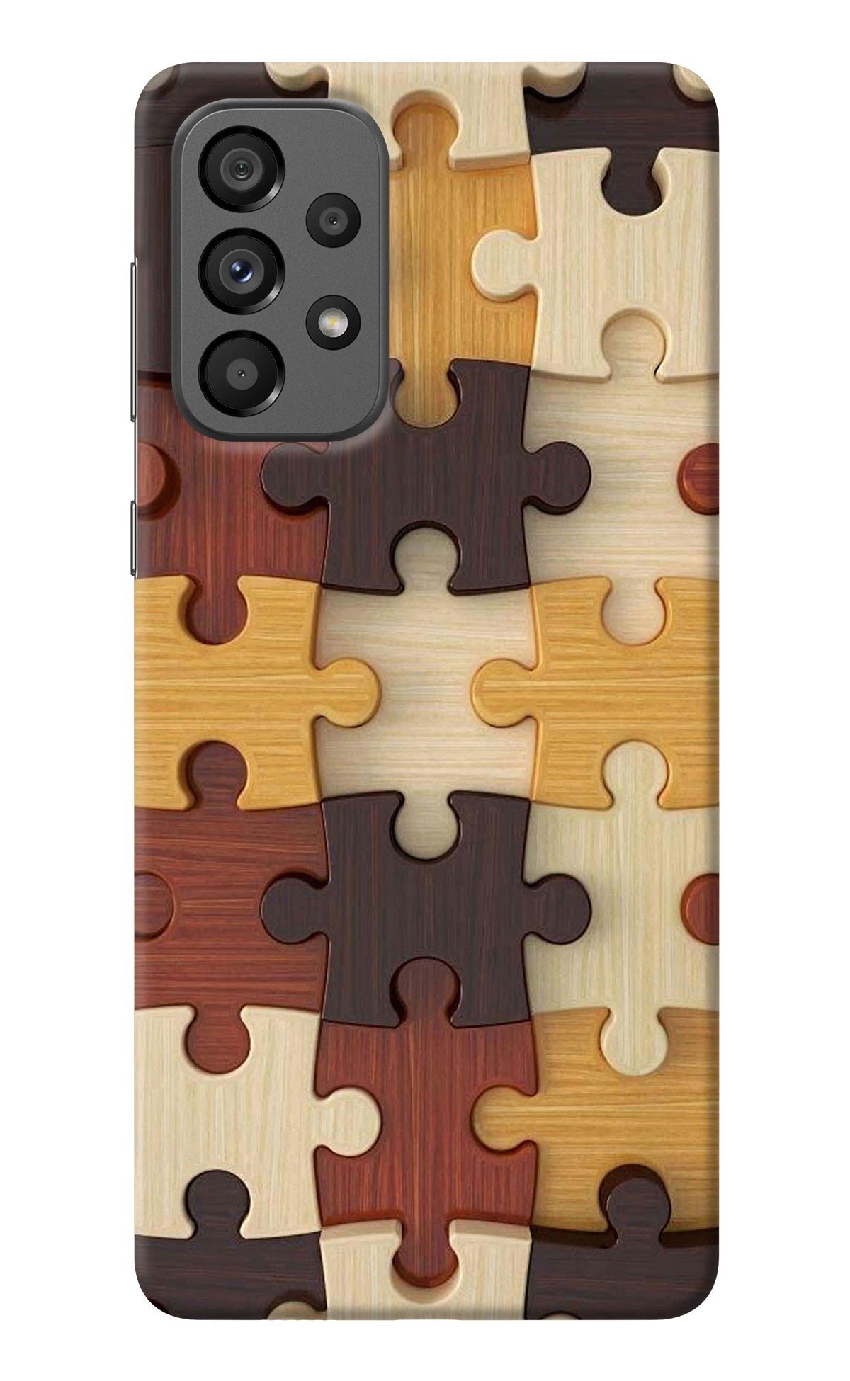 Wooden Puzzle Samsung A73 5G Back Cover