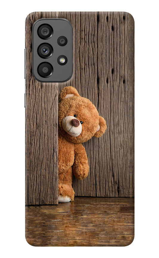 Teddy Wooden Samsung A73 5G Back Cover