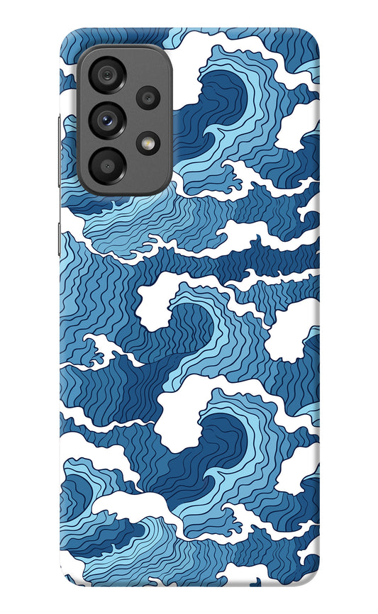 Blue Waves Samsung A73 5G Back Cover