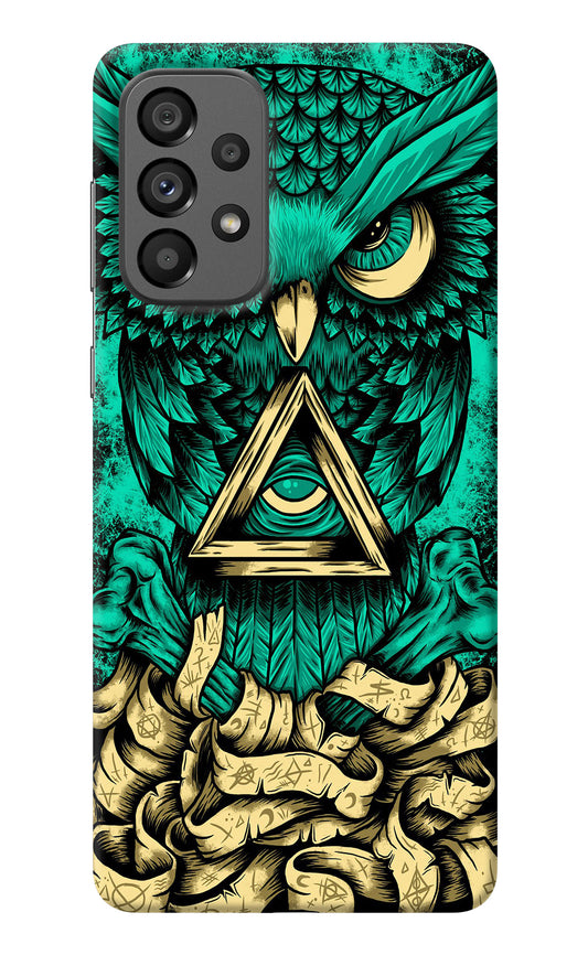 Green Owl Samsung A73 5G Back Cover