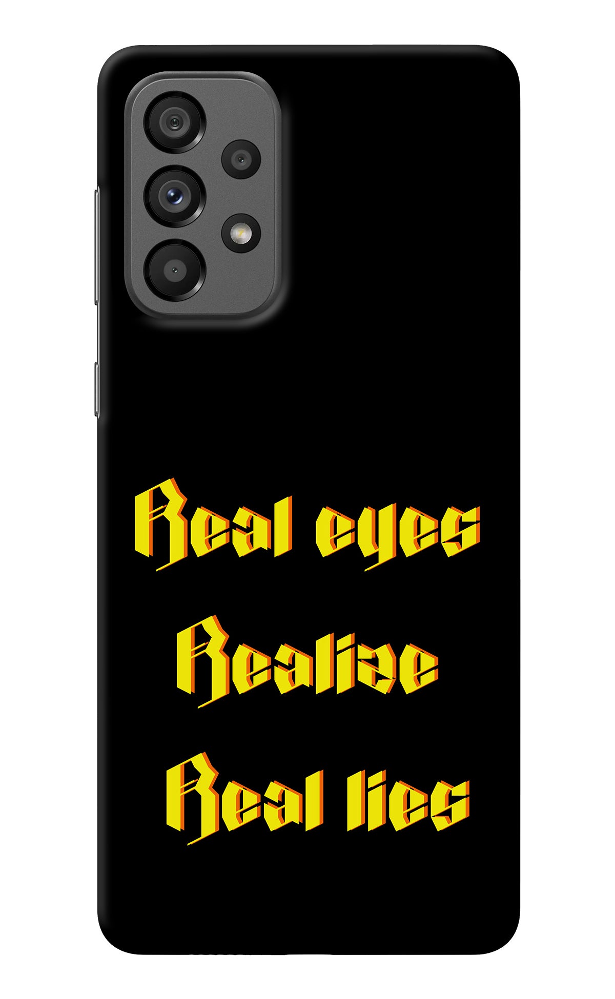 Real Eyes Realize Real Lies Samsung A73 5G Back Cover