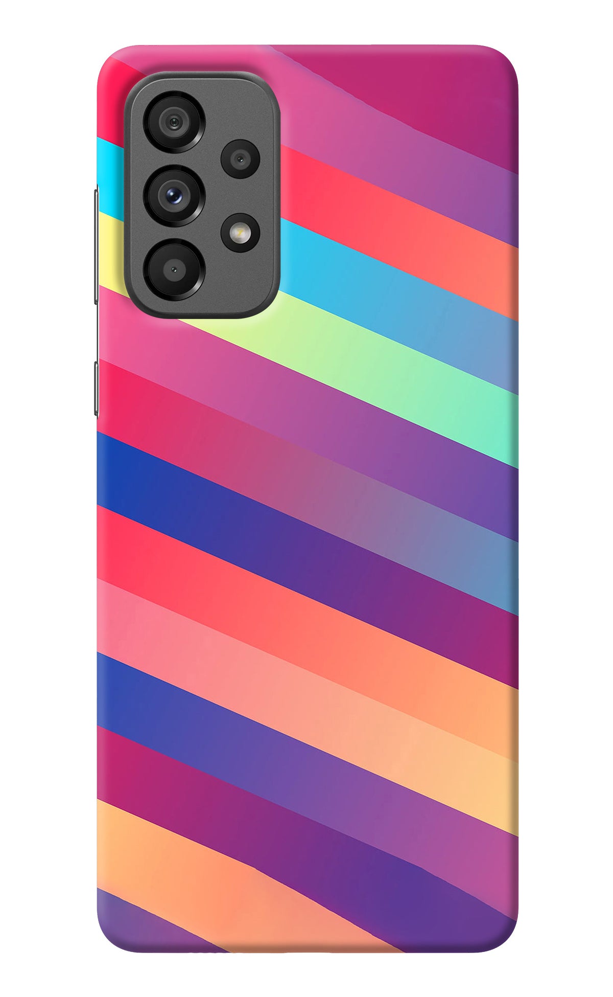 Stripes color Samsung A73 5G Back Cover