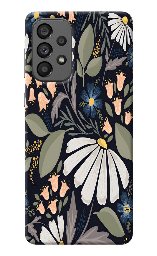 Flowers Art Samsung A73 5G Back Cover