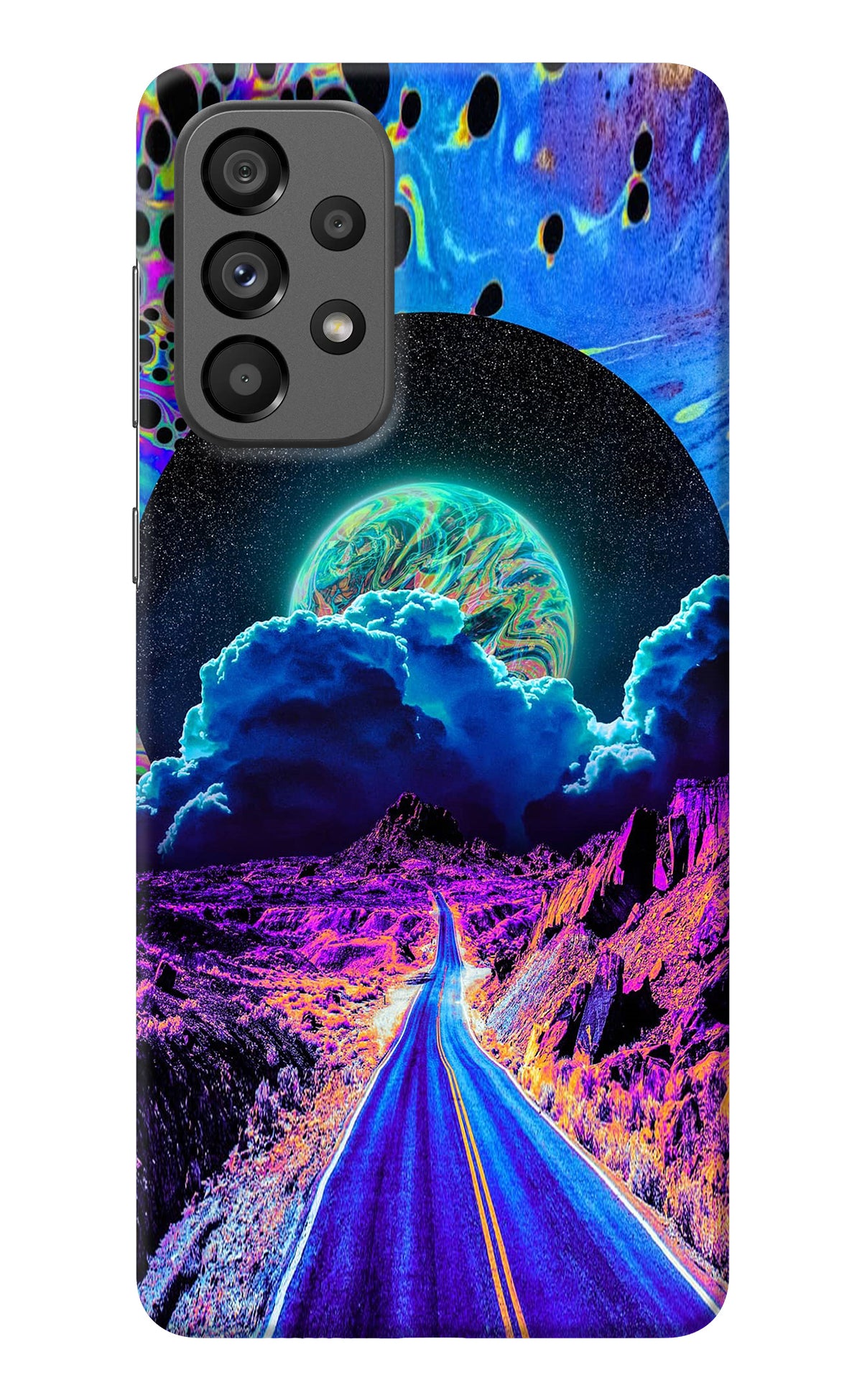 Psychedelic Painting Samsung A73 5G Back Cover