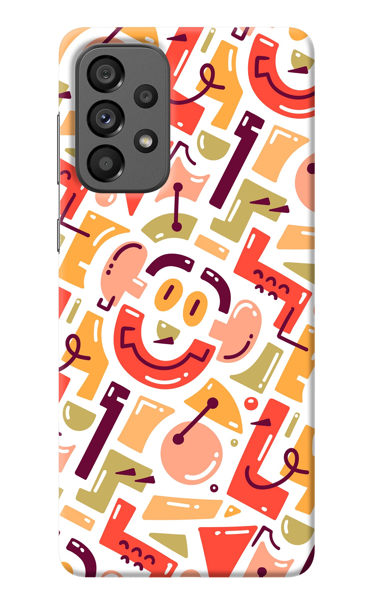 Doodle Pattern Samsung A73 5G Back Cover