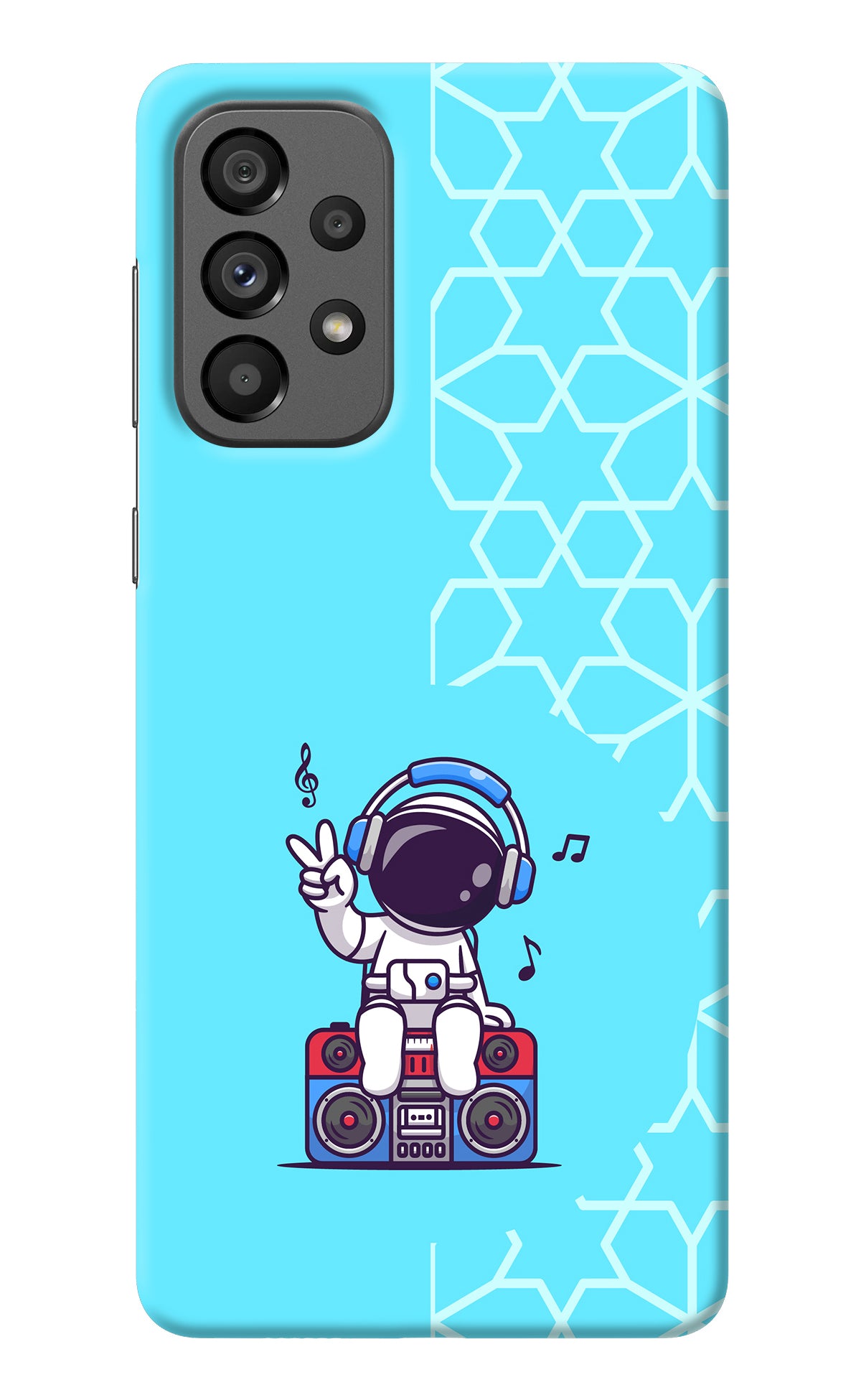 Cute Astronaut Chilling Samsung A73 5G Back Cover