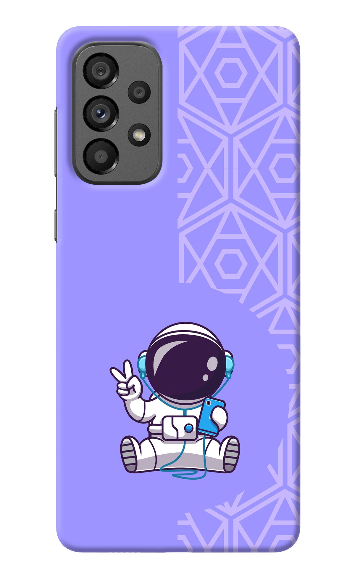 Cute Astronaut Chilling Samsung A73 5G Back Cover