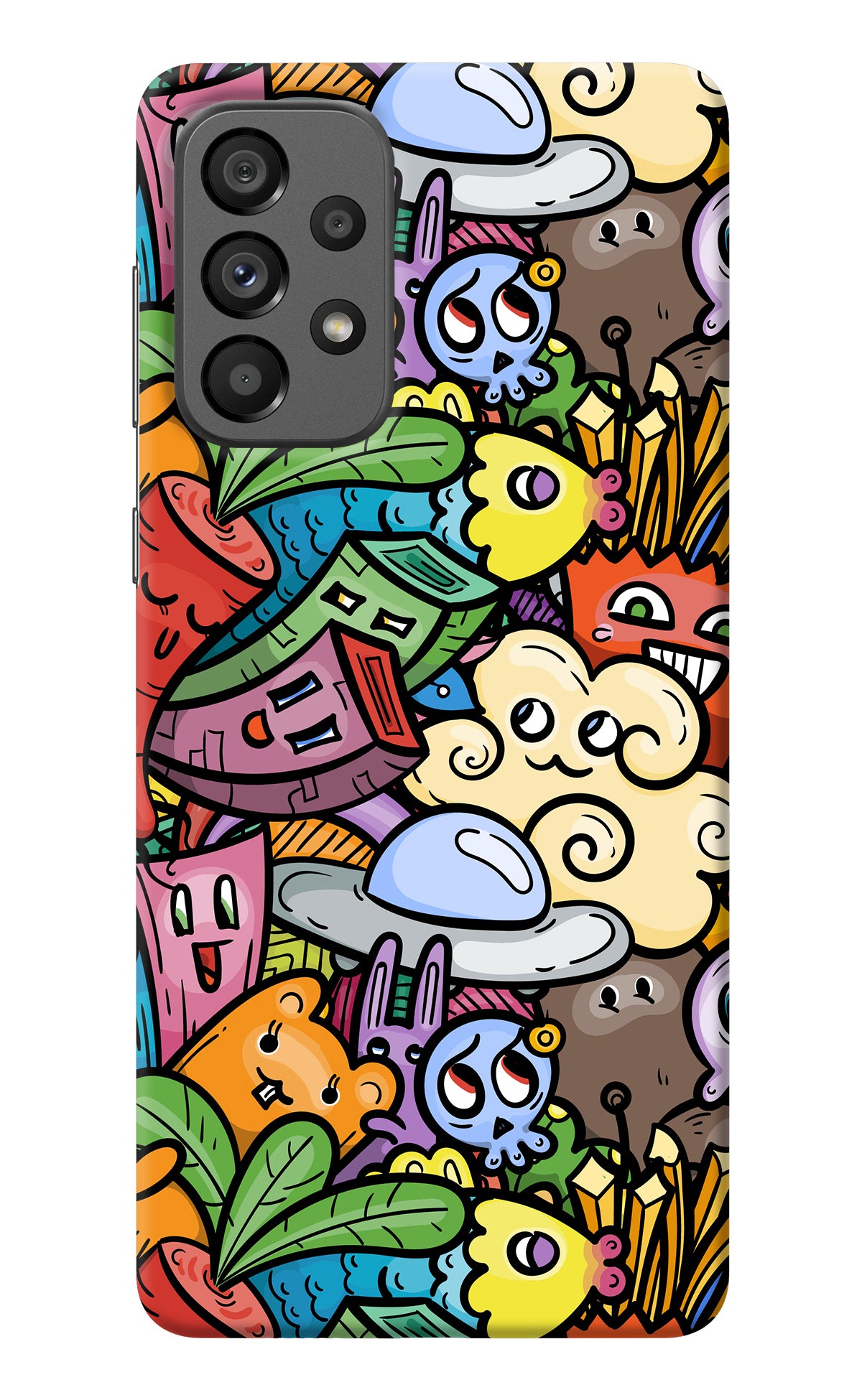 Veggie Doodle Samsung A73 5G Back Cover