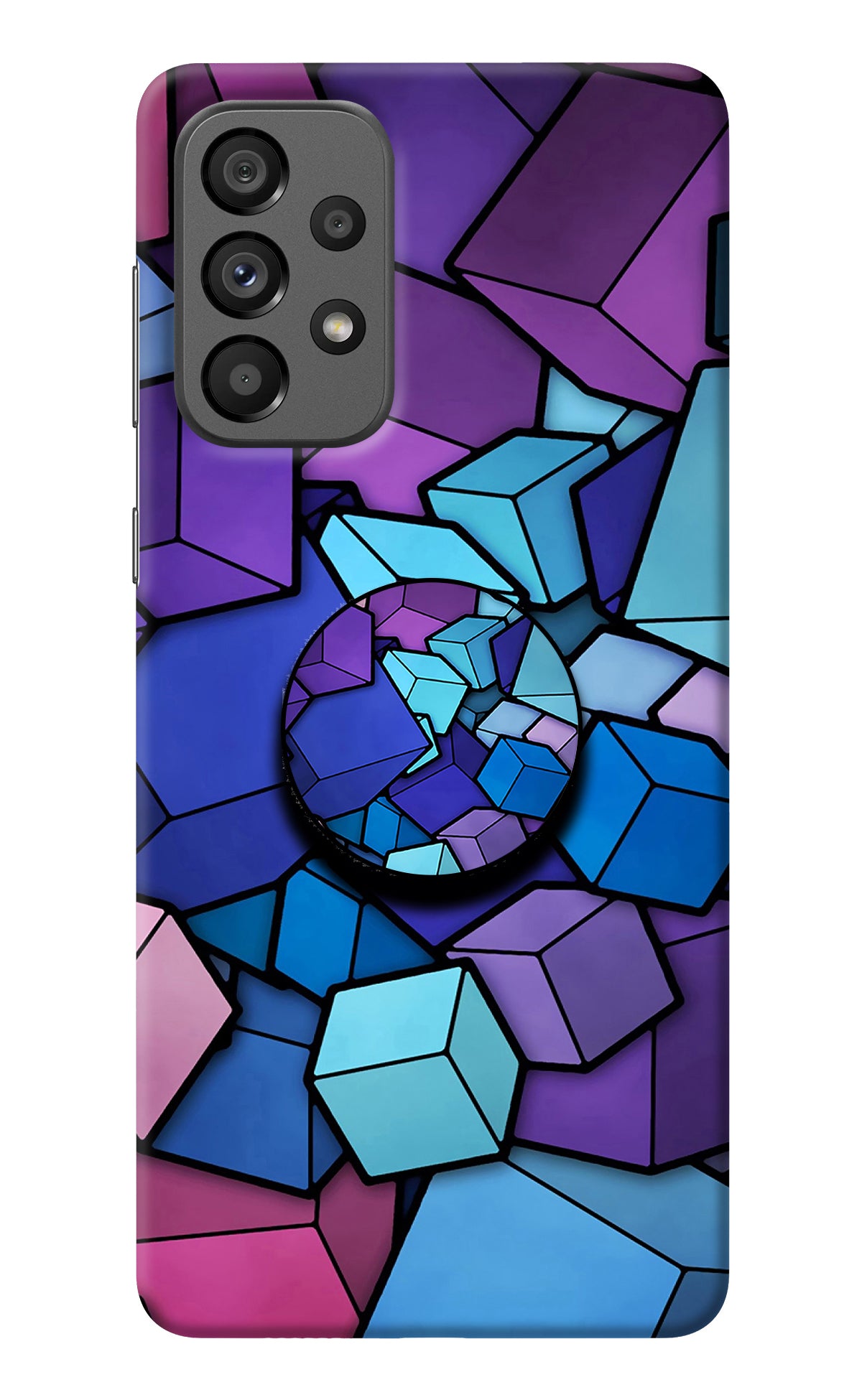 Cubic Abstract Samsung A73 5G Pop Case