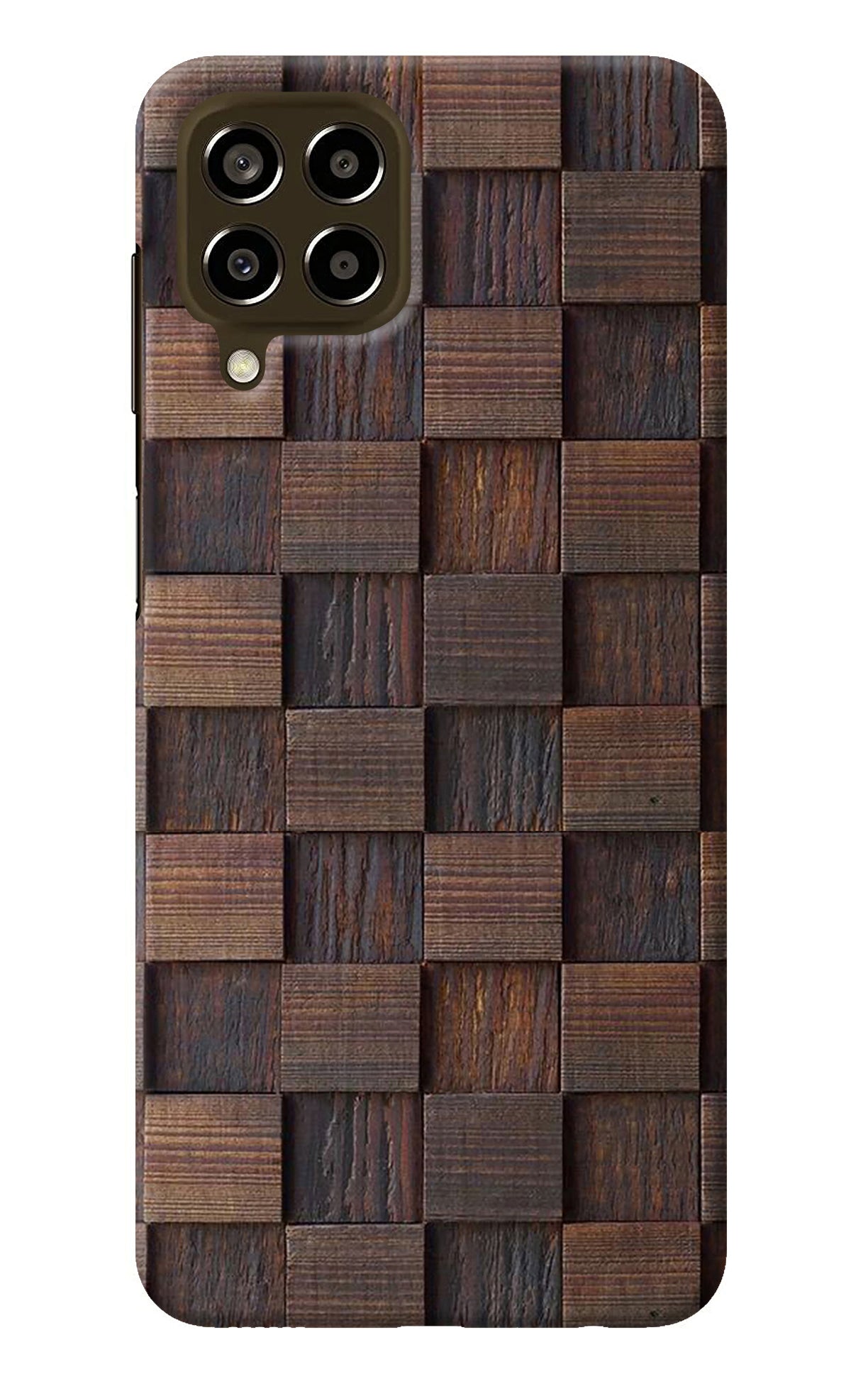 Wooden Cube Design Samsung M33 5G Back Cover