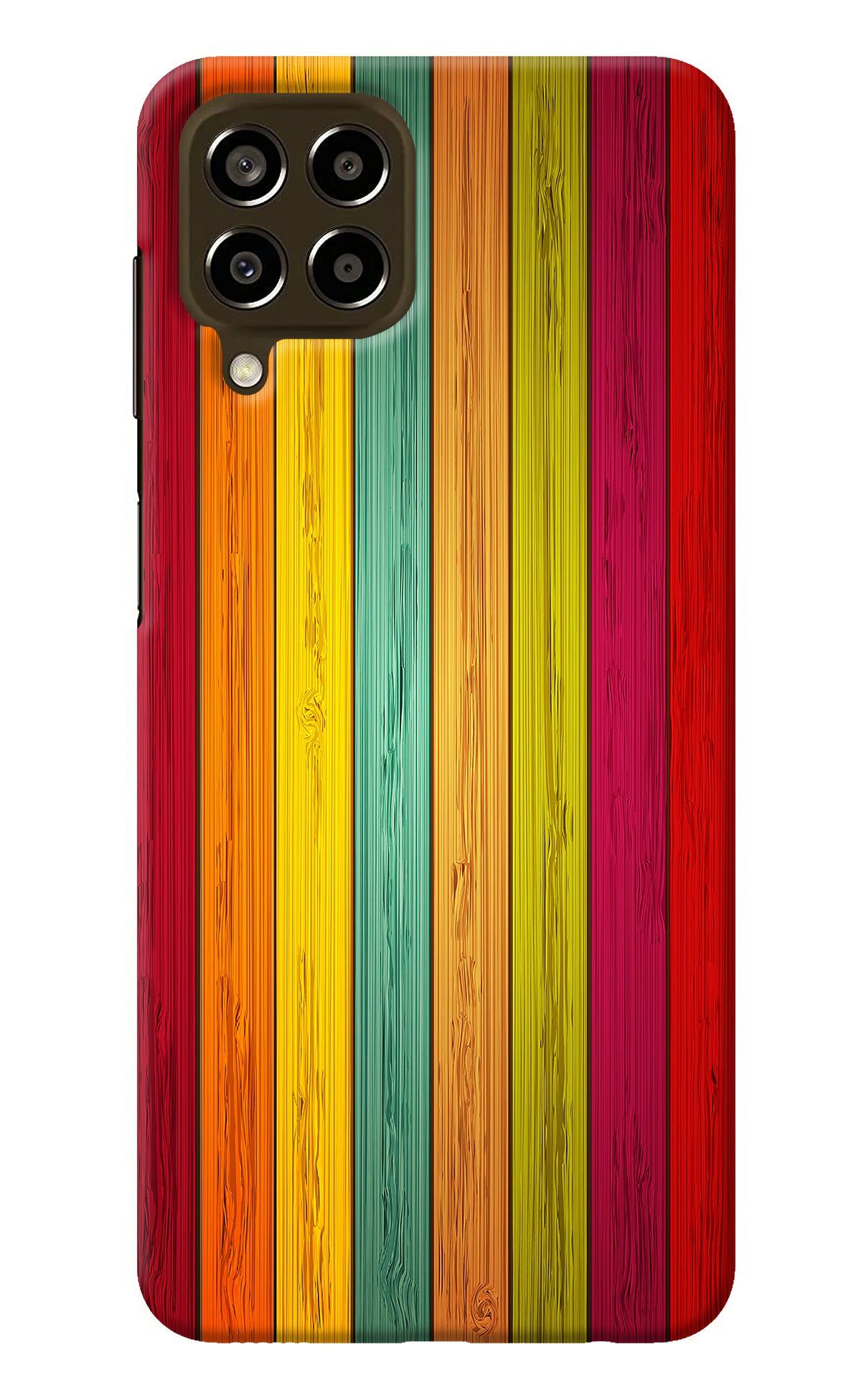 Multicolor Wooden Samsung M33 5G Back Cover