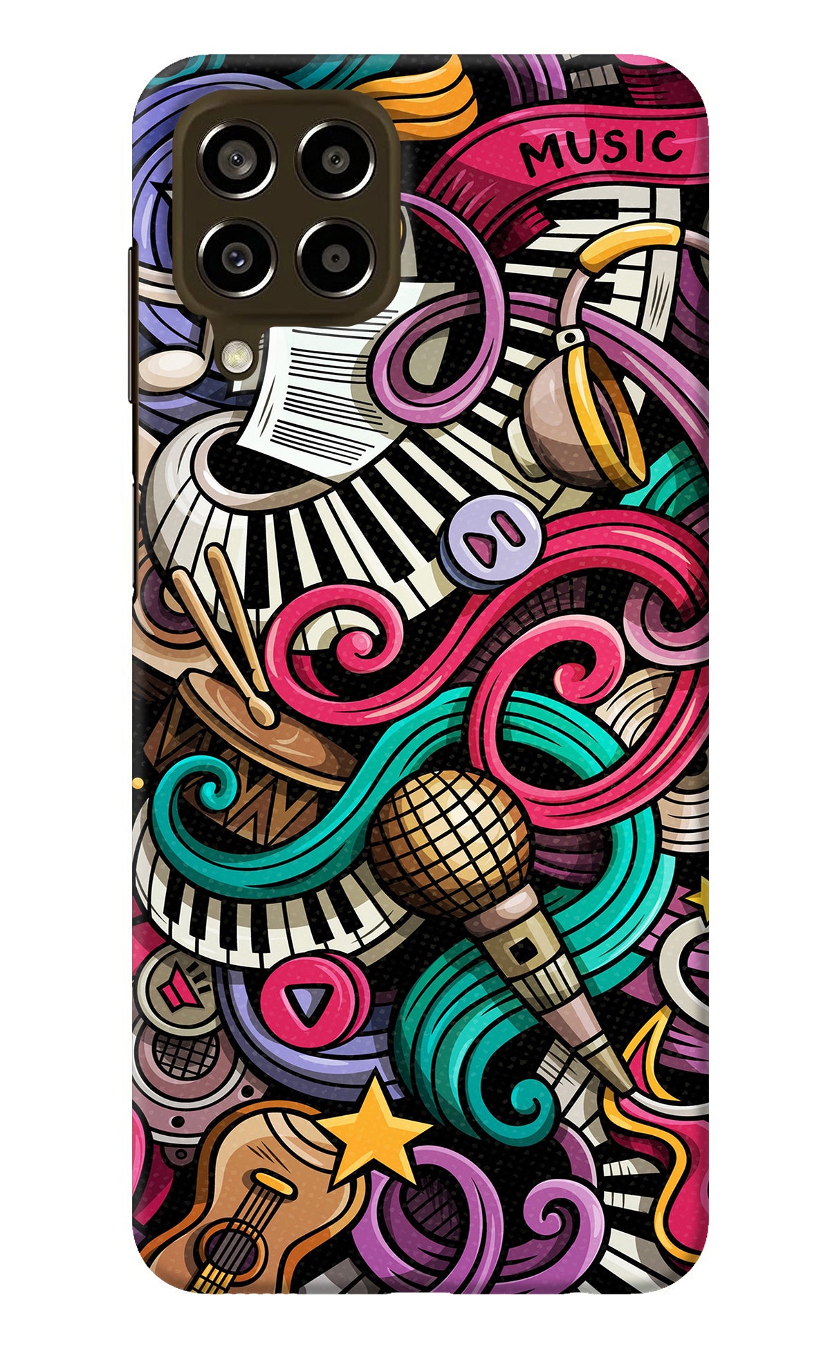 Music Abstract Samsung M33 5G Back Cover