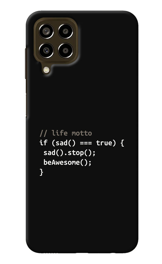 Life Motto Code Samsung M33 5G Back Cover