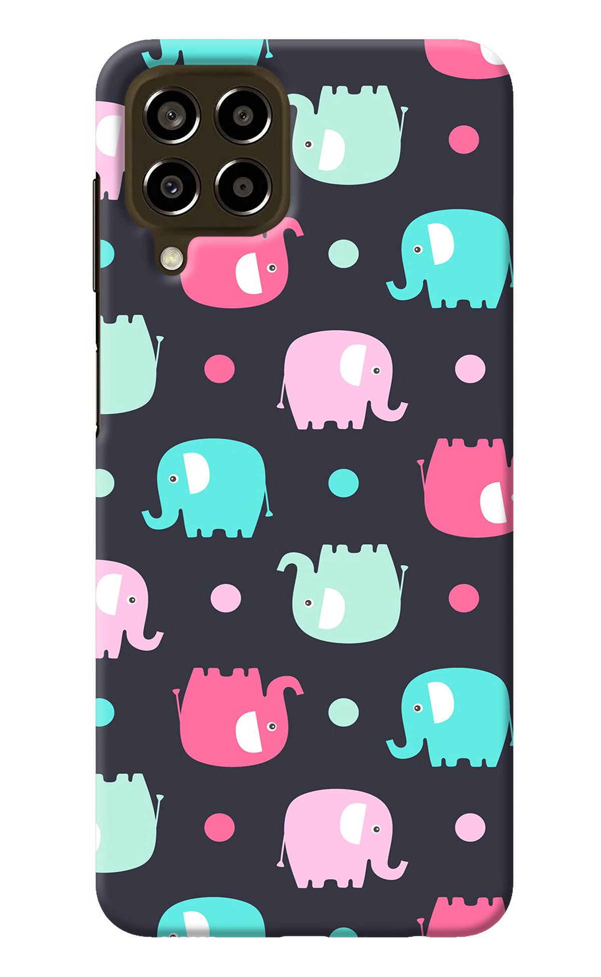 Elephants Samsung M33 5G Back Cover