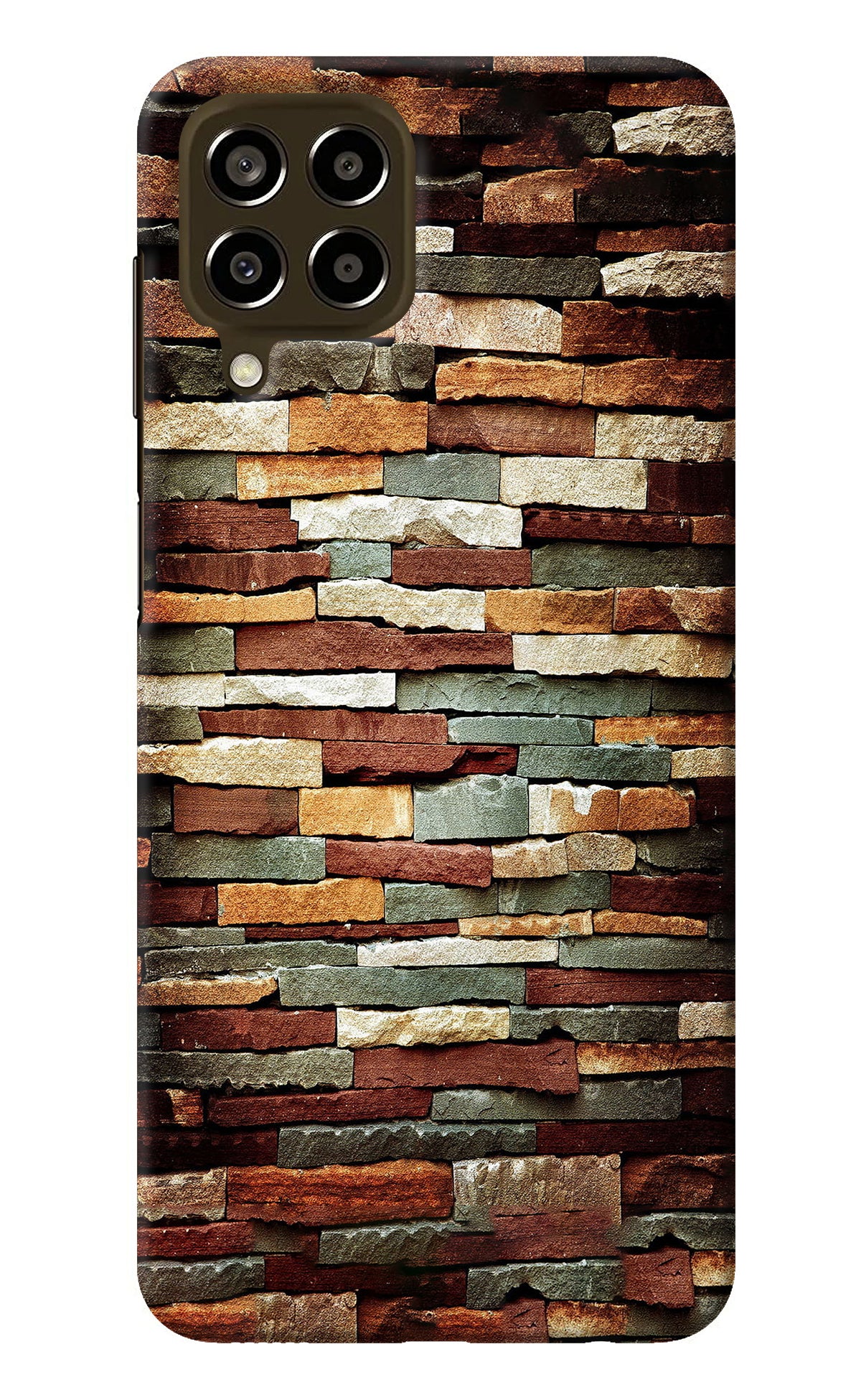 Bricks Pattern Samsung M33 5G Back Cover