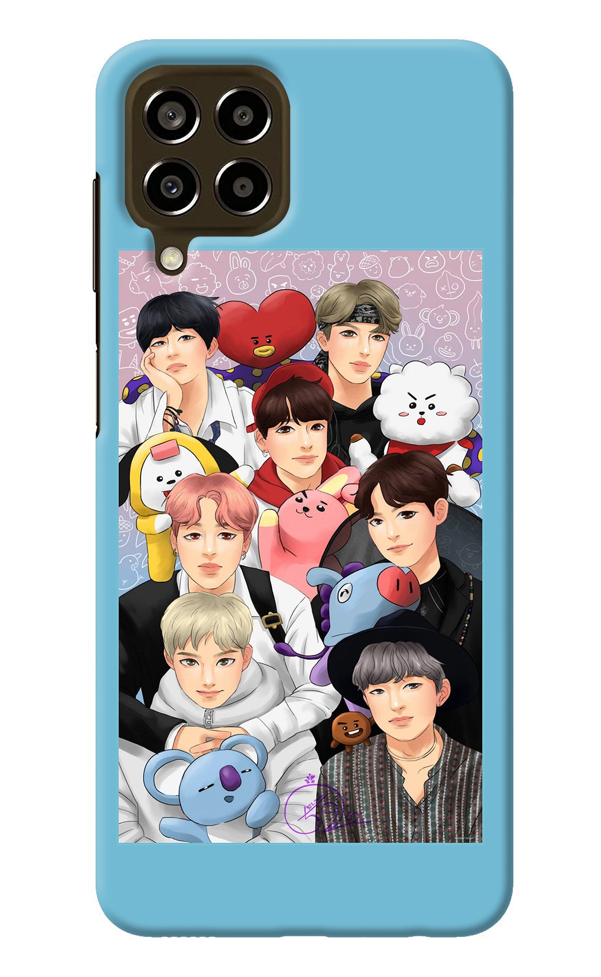 BTS with animals Samsung M33 5G Back Cover