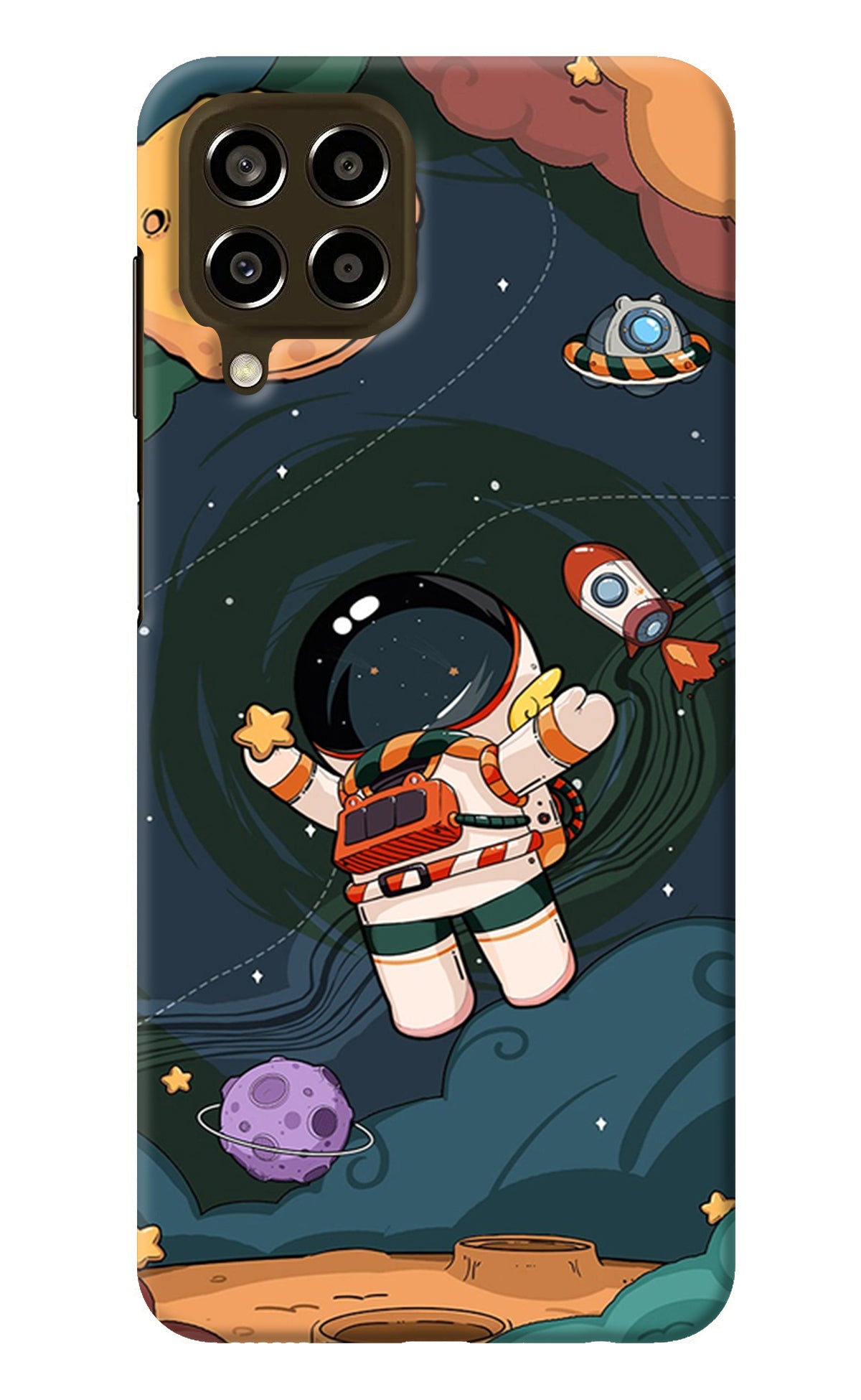 Cartoon Astronaut Samsung M33 5G Back Cover