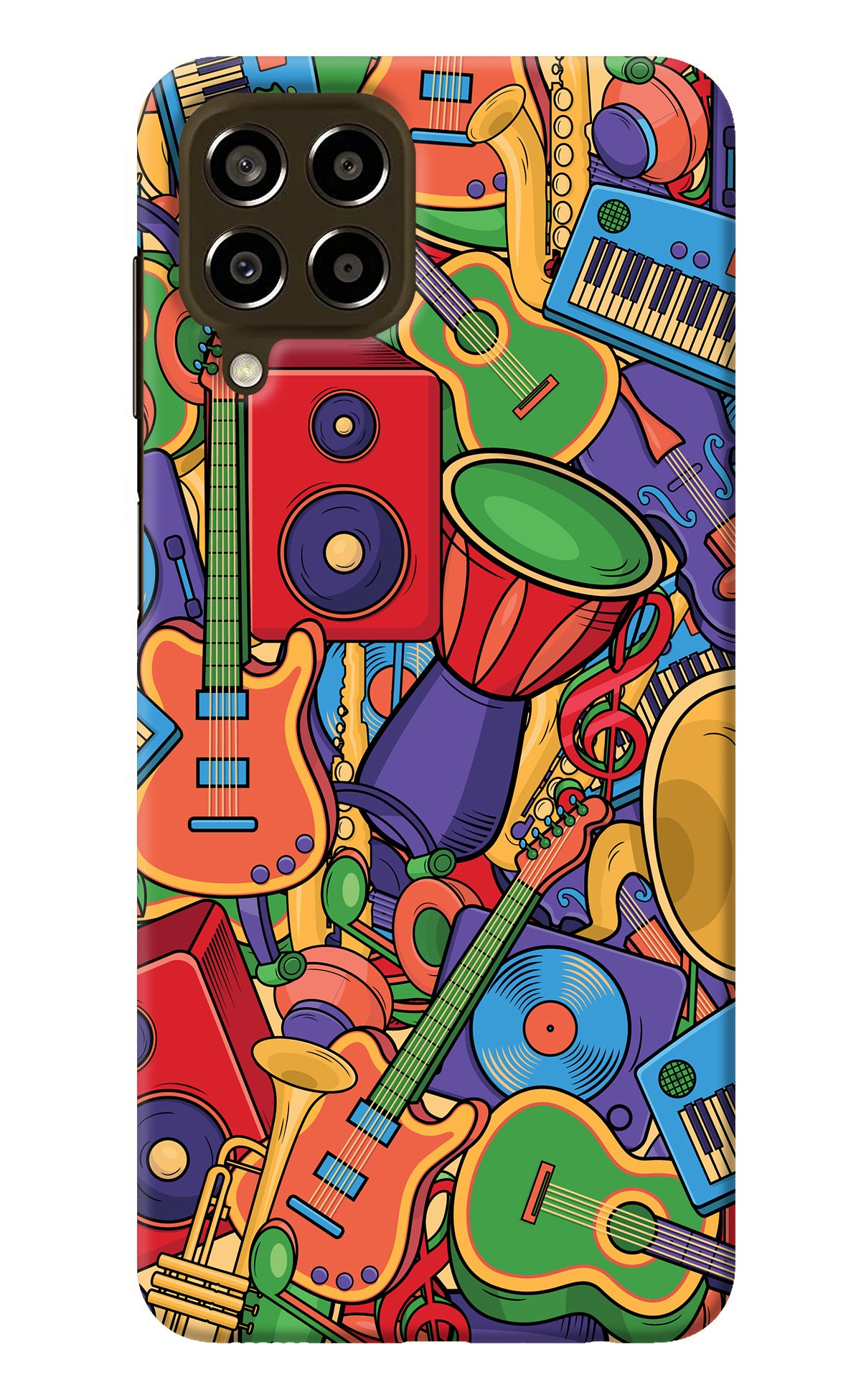 Music Instrument Doodle Samsung M33 5G Back Cover