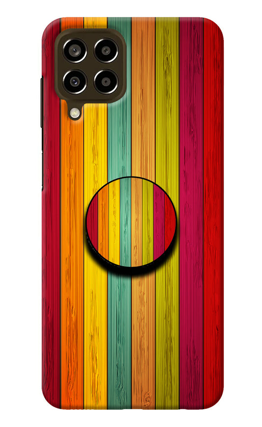 Multicolor Wooden Samsung M33 5G Pop Case