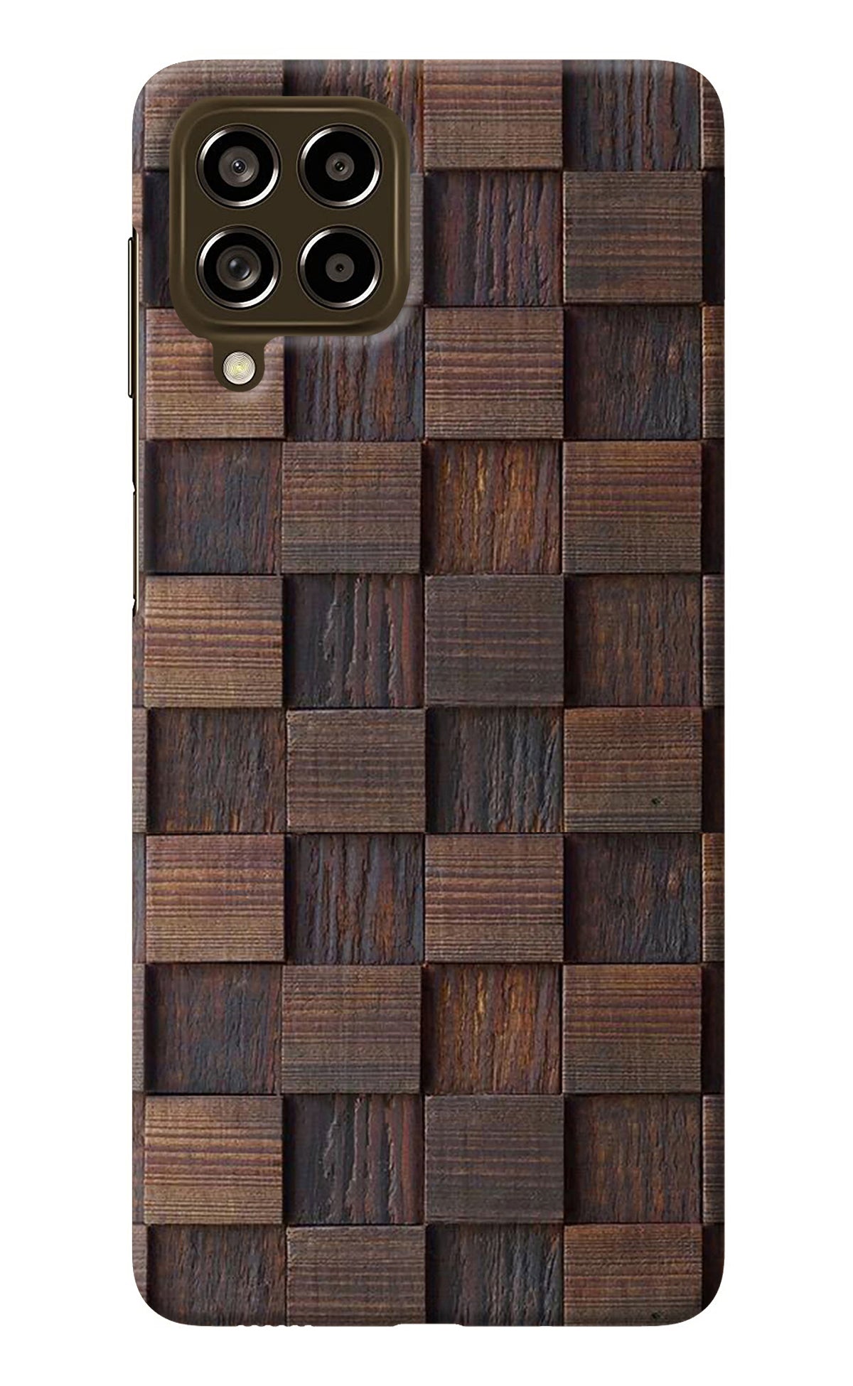 Wooden Cube Design Samsung M53 5G Back Cover