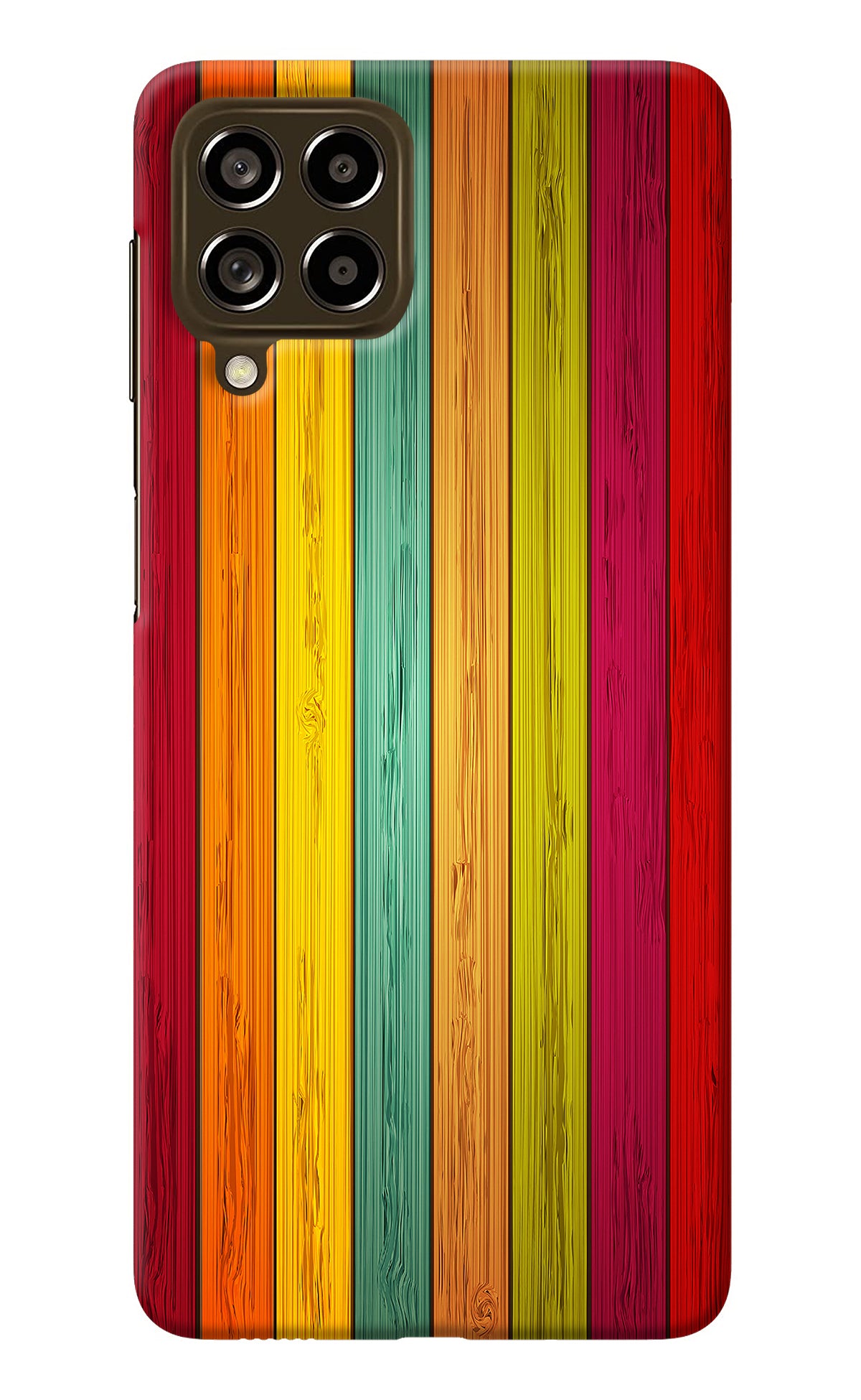 Multicolor Wooden Samsung M53 5G Back Cover