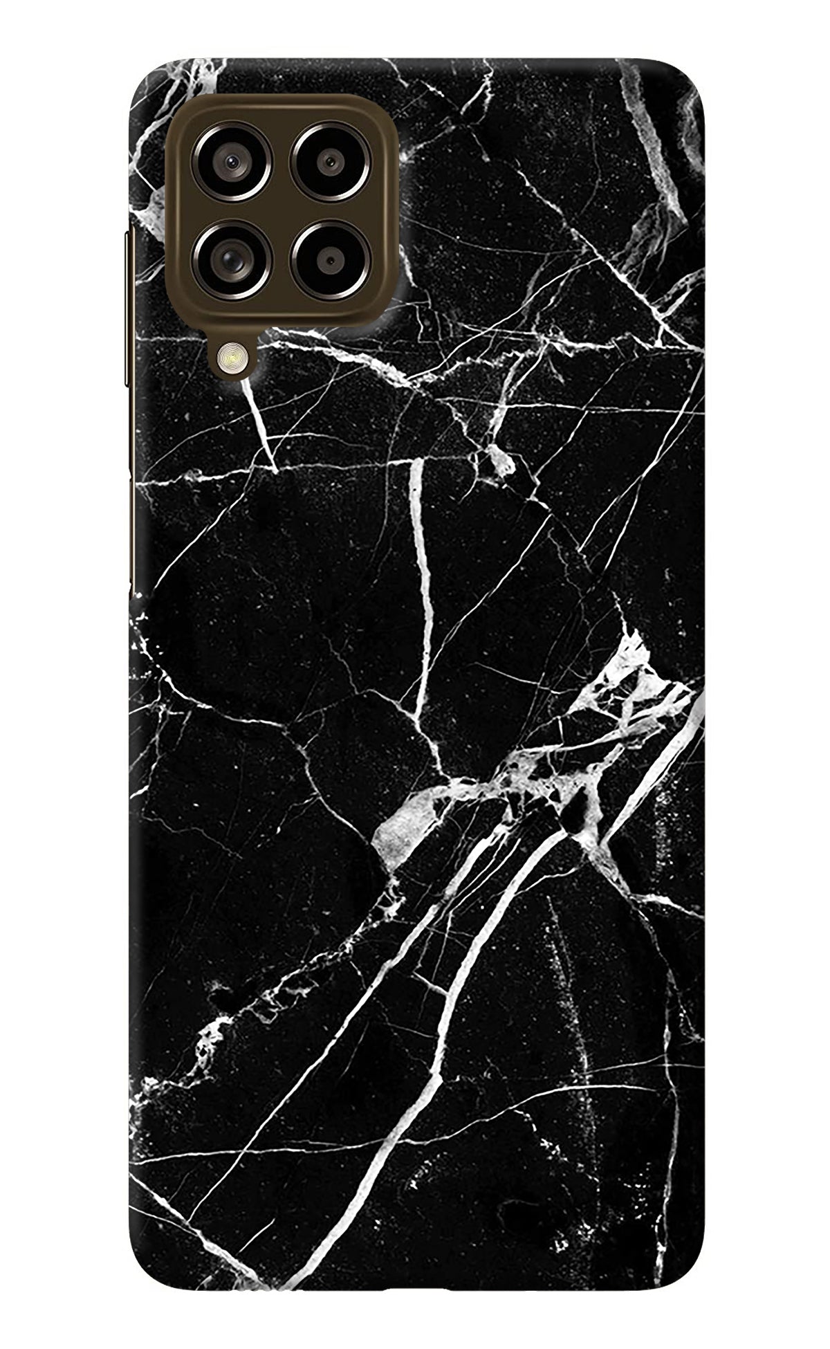 Black Marble Pattern Samsung M53 5G Back Cover