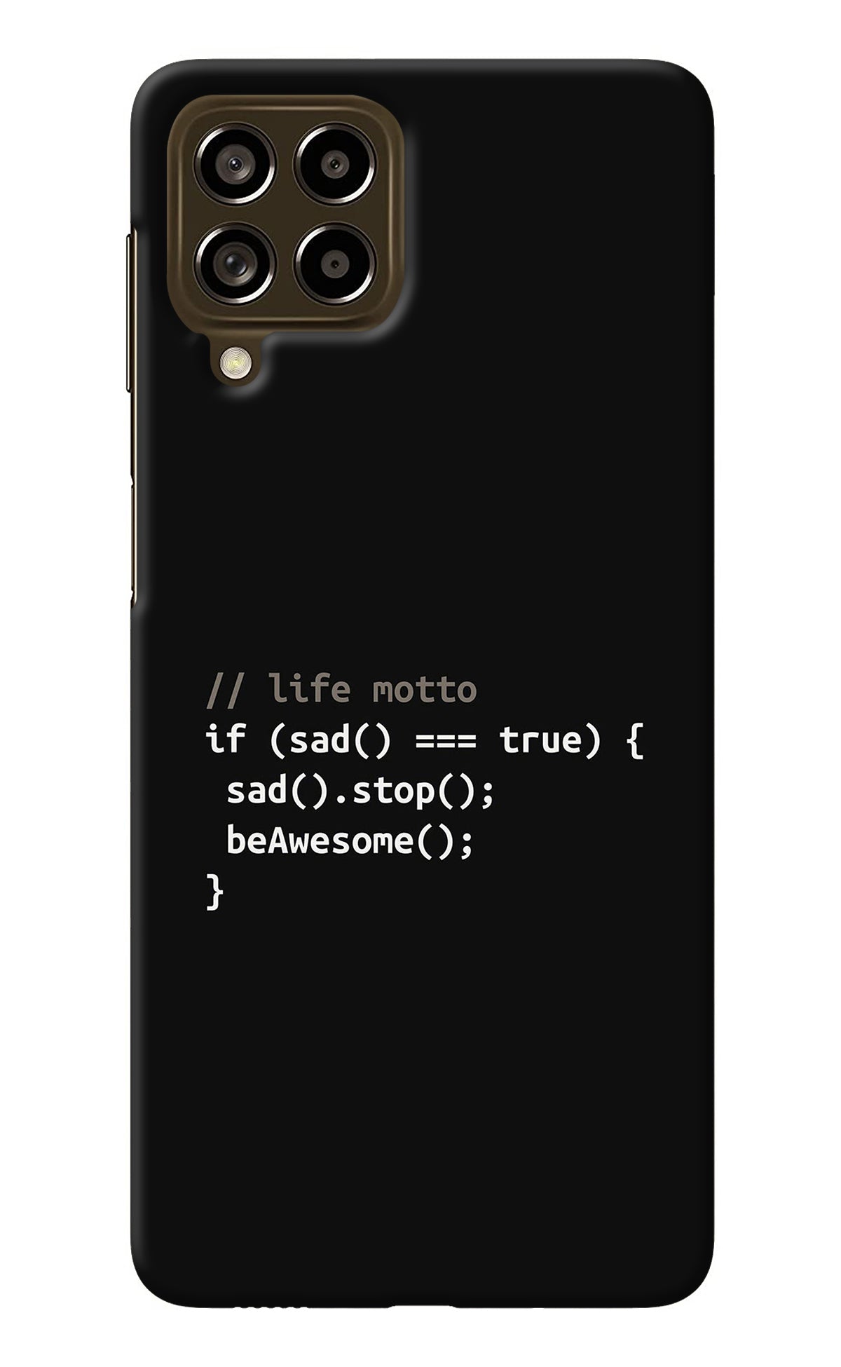 Life Motto Code Samsung M53 5G Back Cover