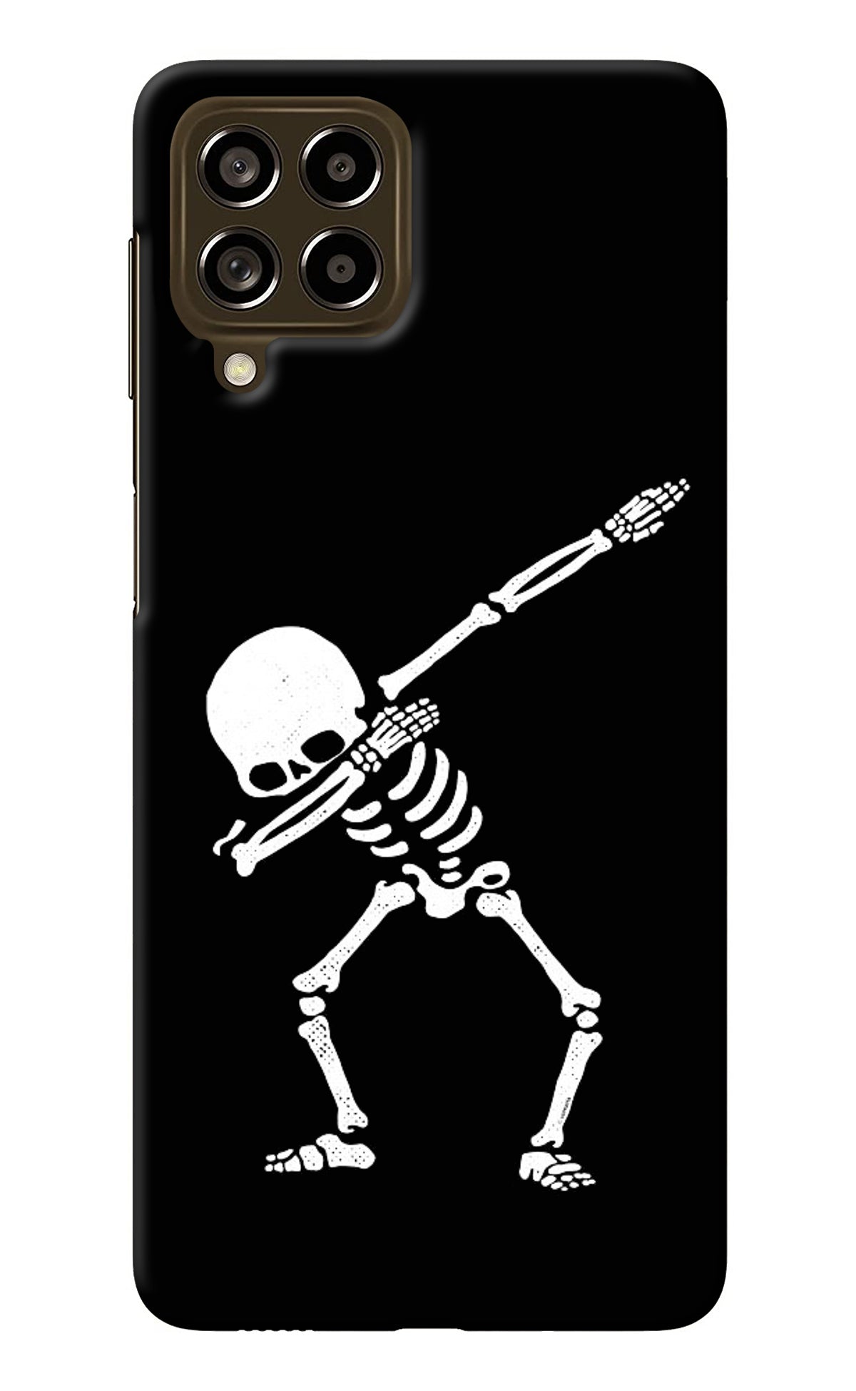 Dabbing Skeleton Art Samsung M53 5G Back Cover