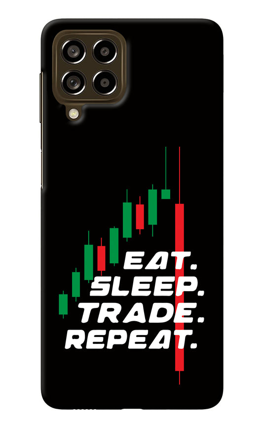 Eat Sleep Trade Repeat Samsung M53 5G Back Cover