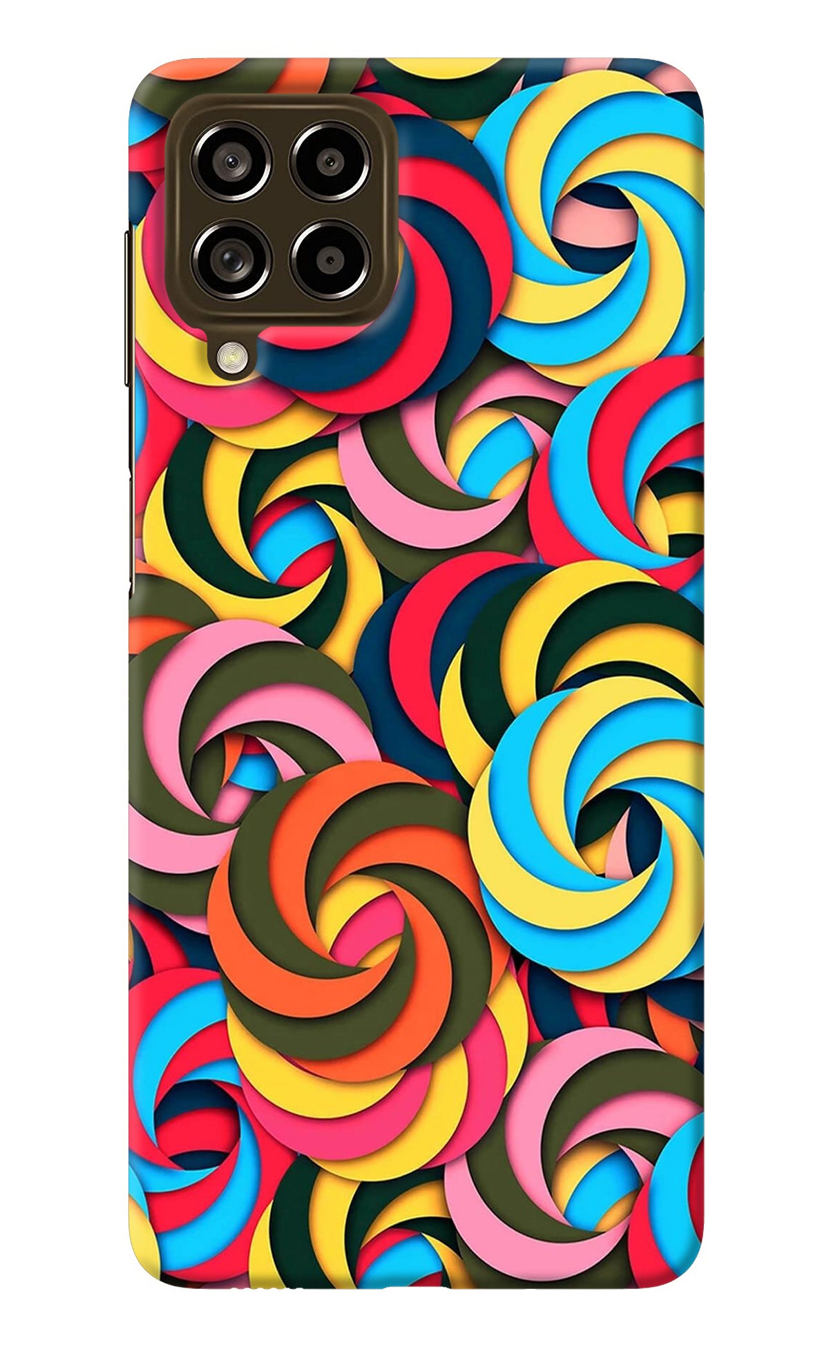 Spiral Pattern Samsung M53 5G Back Cover