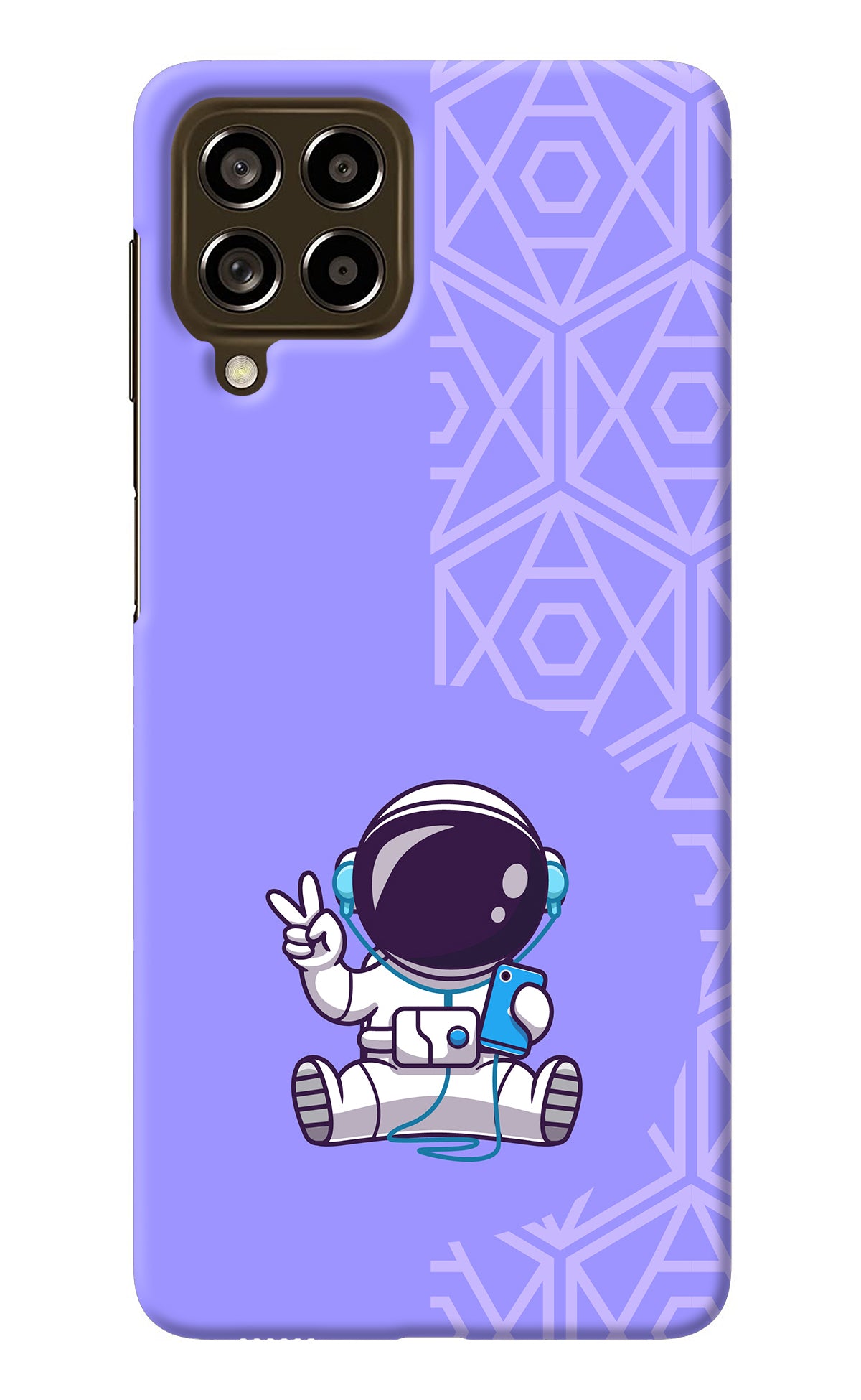 Cute Astronaut Chilling Samsung M53 5G Back Cover