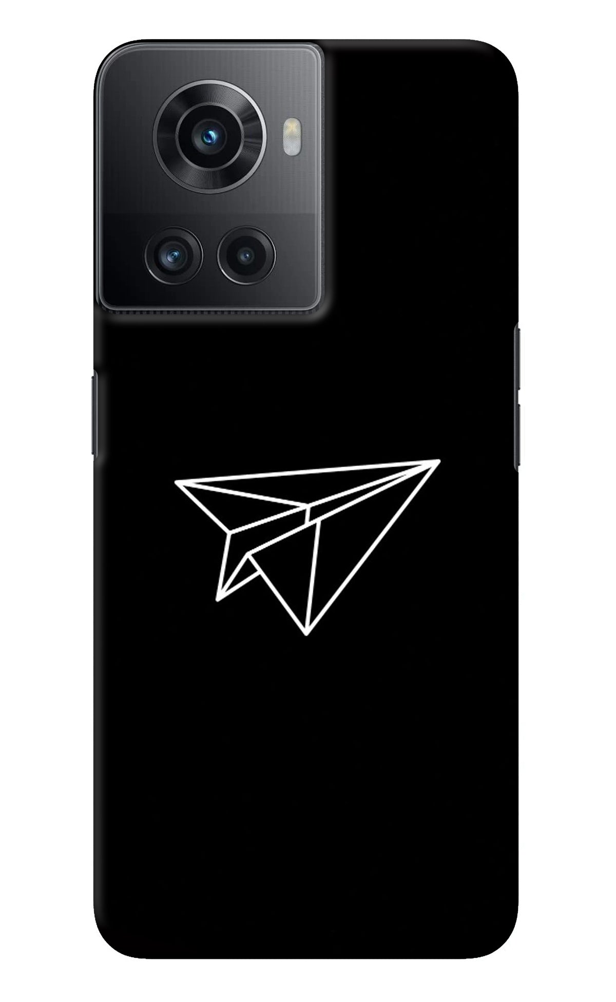 Paper Plane White OnePlus 10R 5G Back Cover