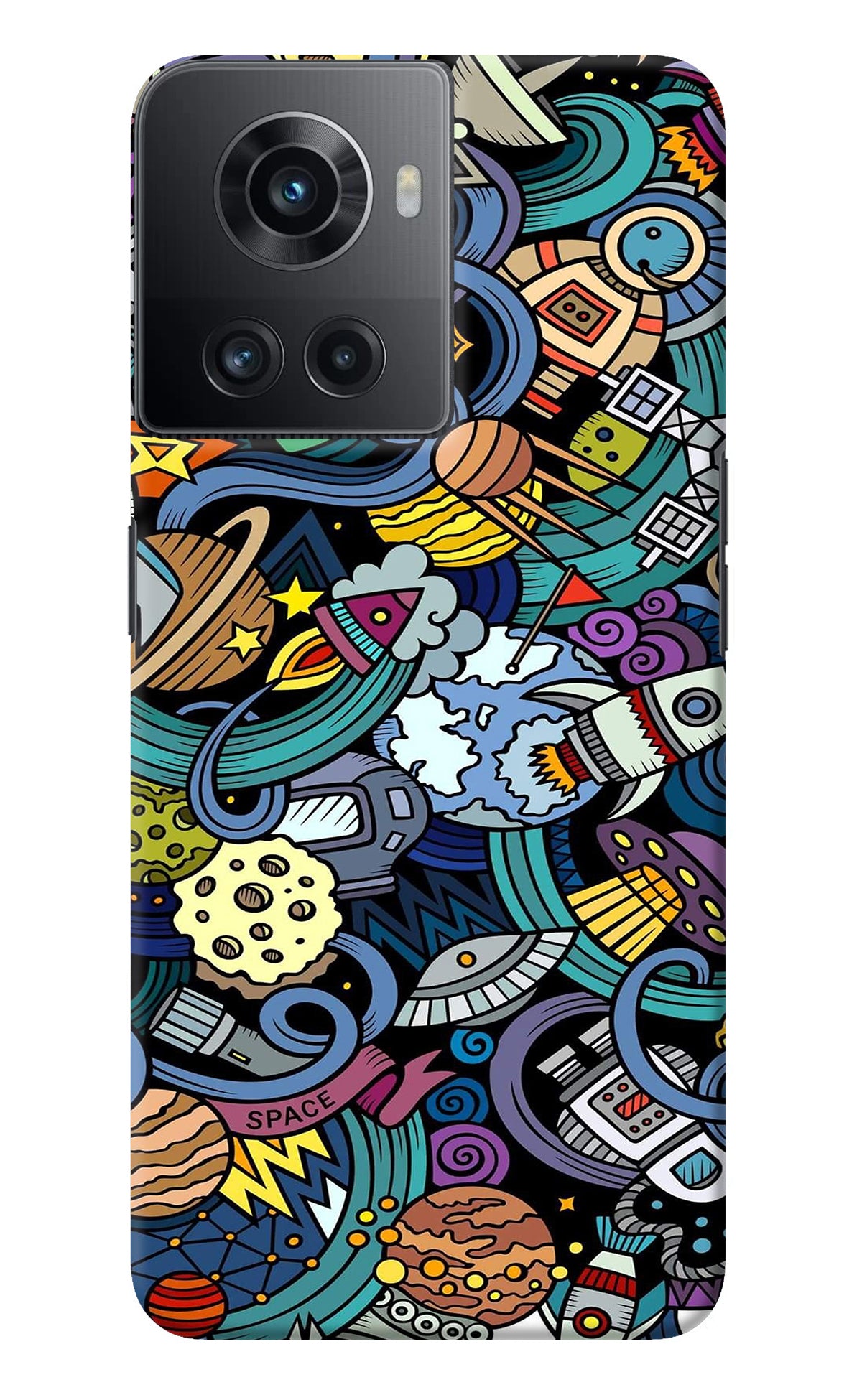 Space Abstract OnePlus 10R 5G Back Cover