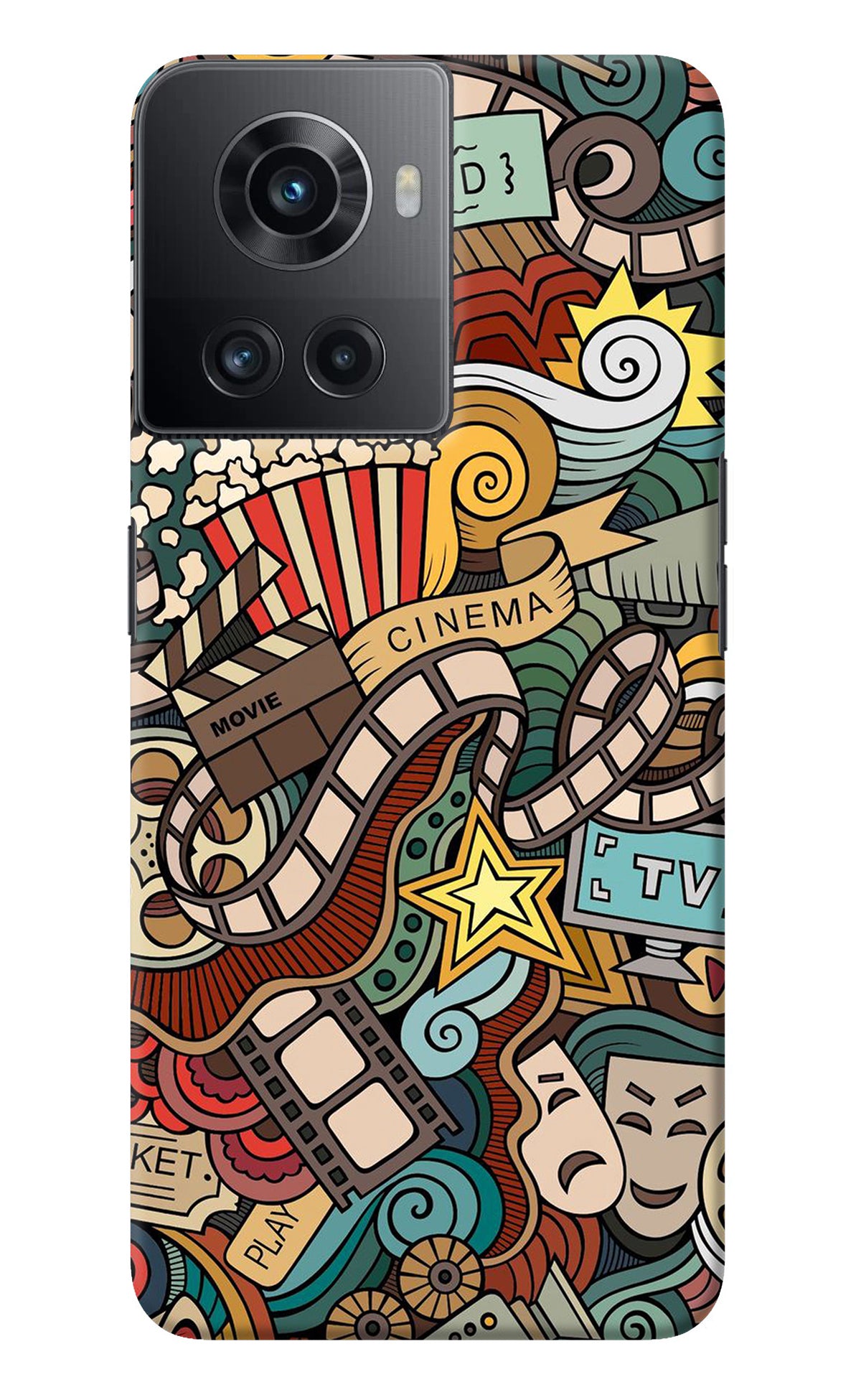 Cinema Abstract OnePlus 10R 5G Back Cover