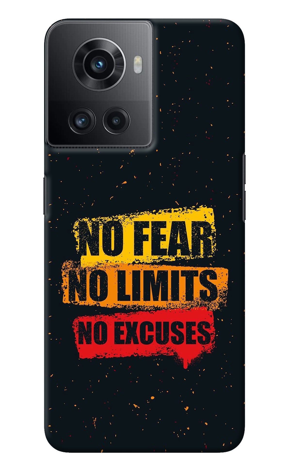 No Fear No Limits No Excuse OnePlus 10R 5G Back Cover