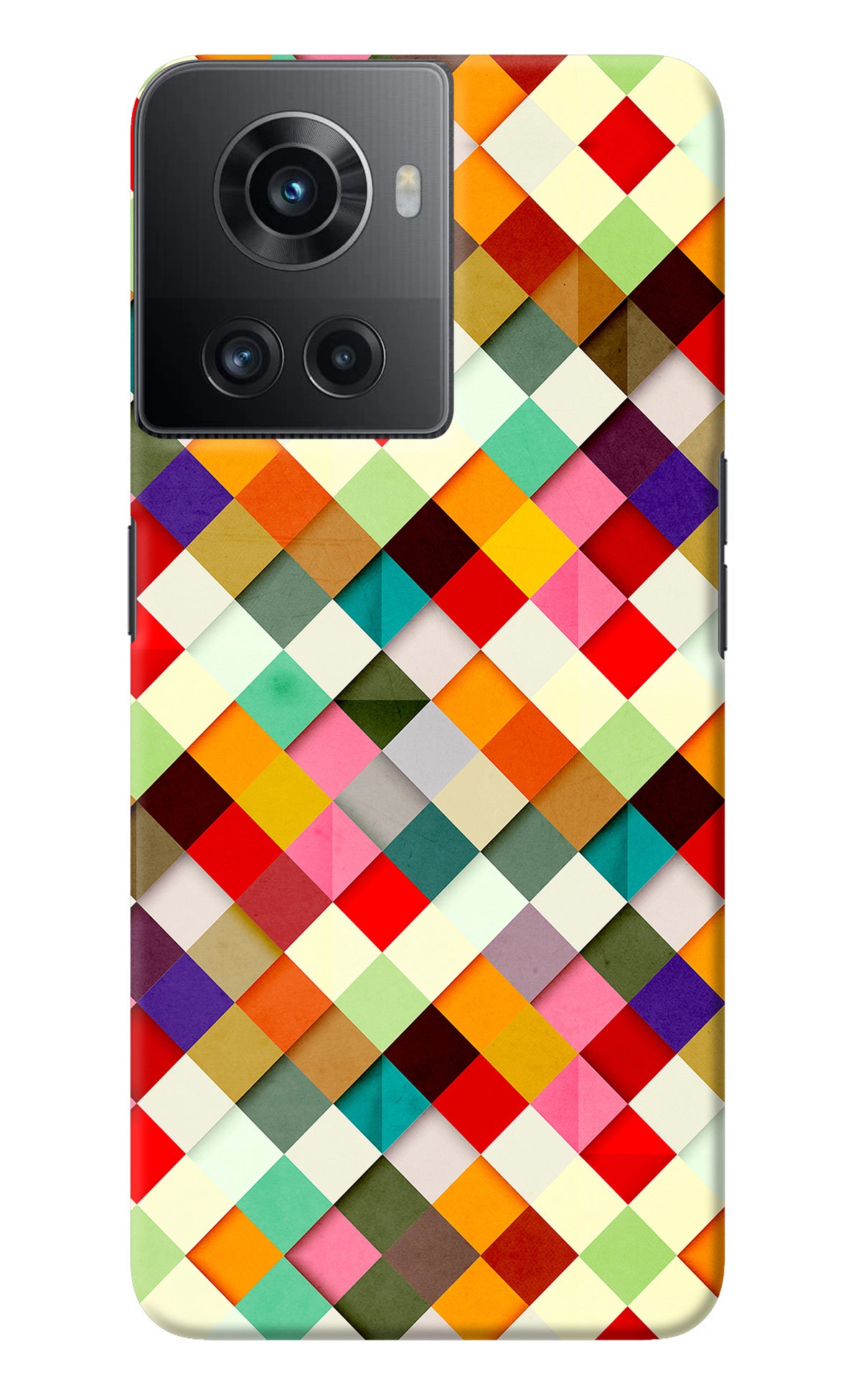 Geometric Abstract Colorful OnePlus 10R 5G Back Cover