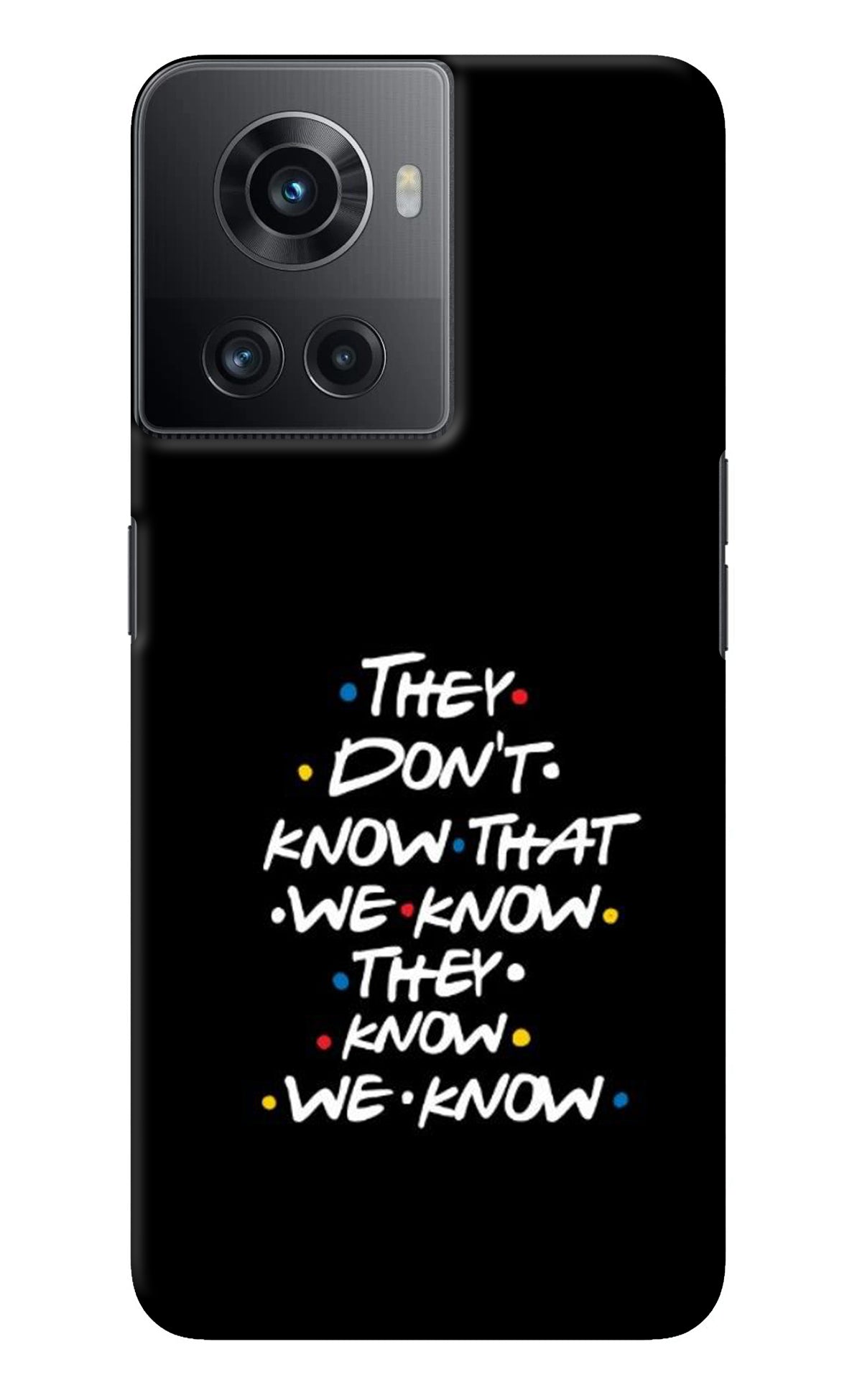 FRIENDS Dialogue OnePlus 10R 5G Back Cover