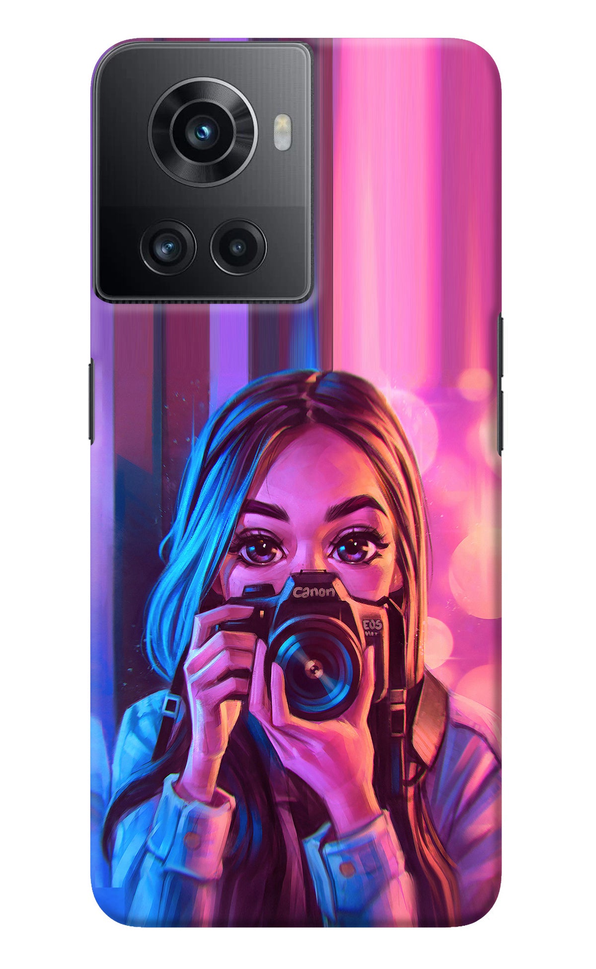 Girl Photographer OnePlus 10R 5G Back Cover