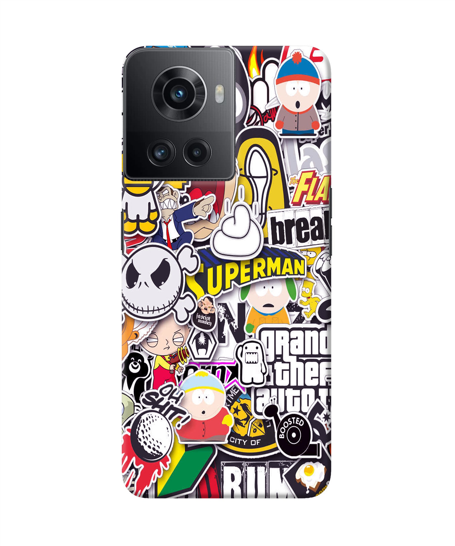 Sticker Bomb OnePlus 10R 5G Back Cover