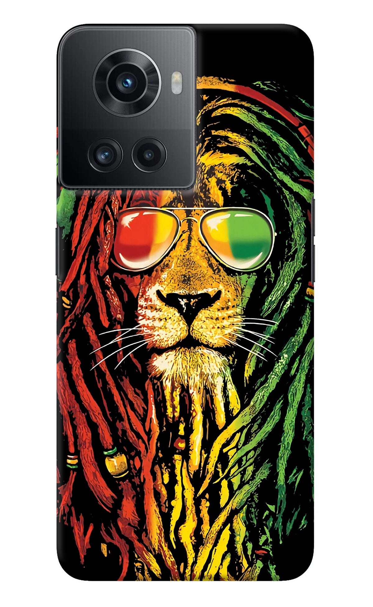 Rasta Lion OnePlus 10R 5G Back Cover