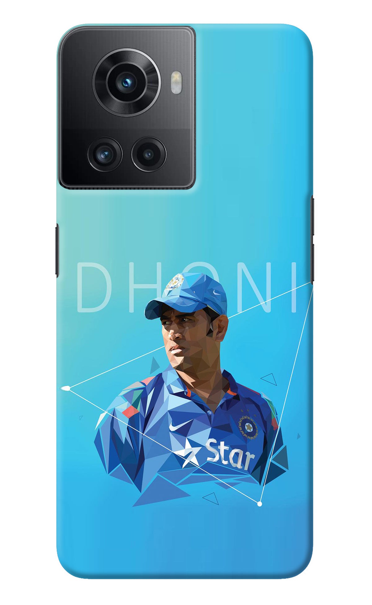 Dhoni Artwork OnePlus 10R 5G Back Cover