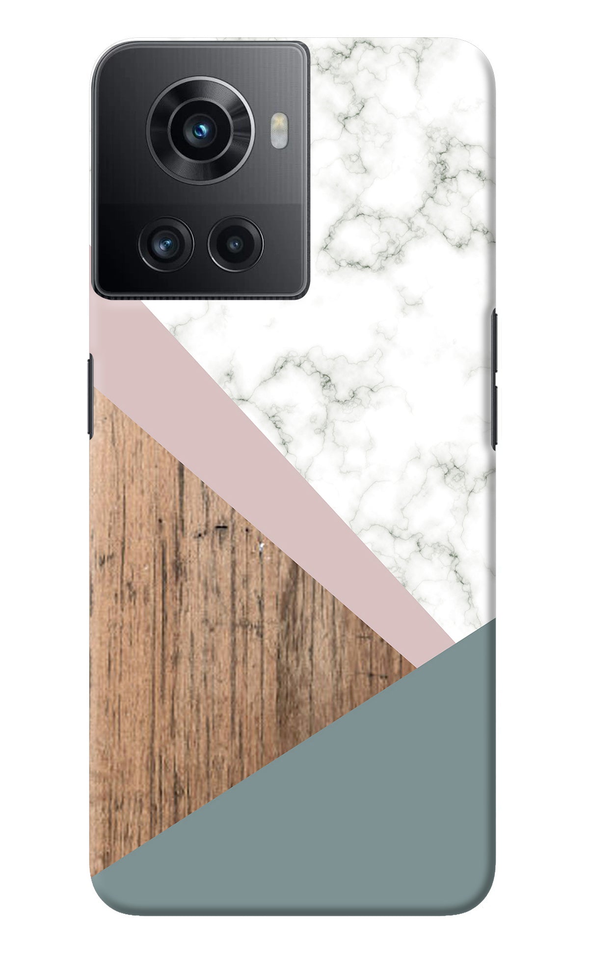 Marble wood Abstract OnePlus 10R 5G Back Cover