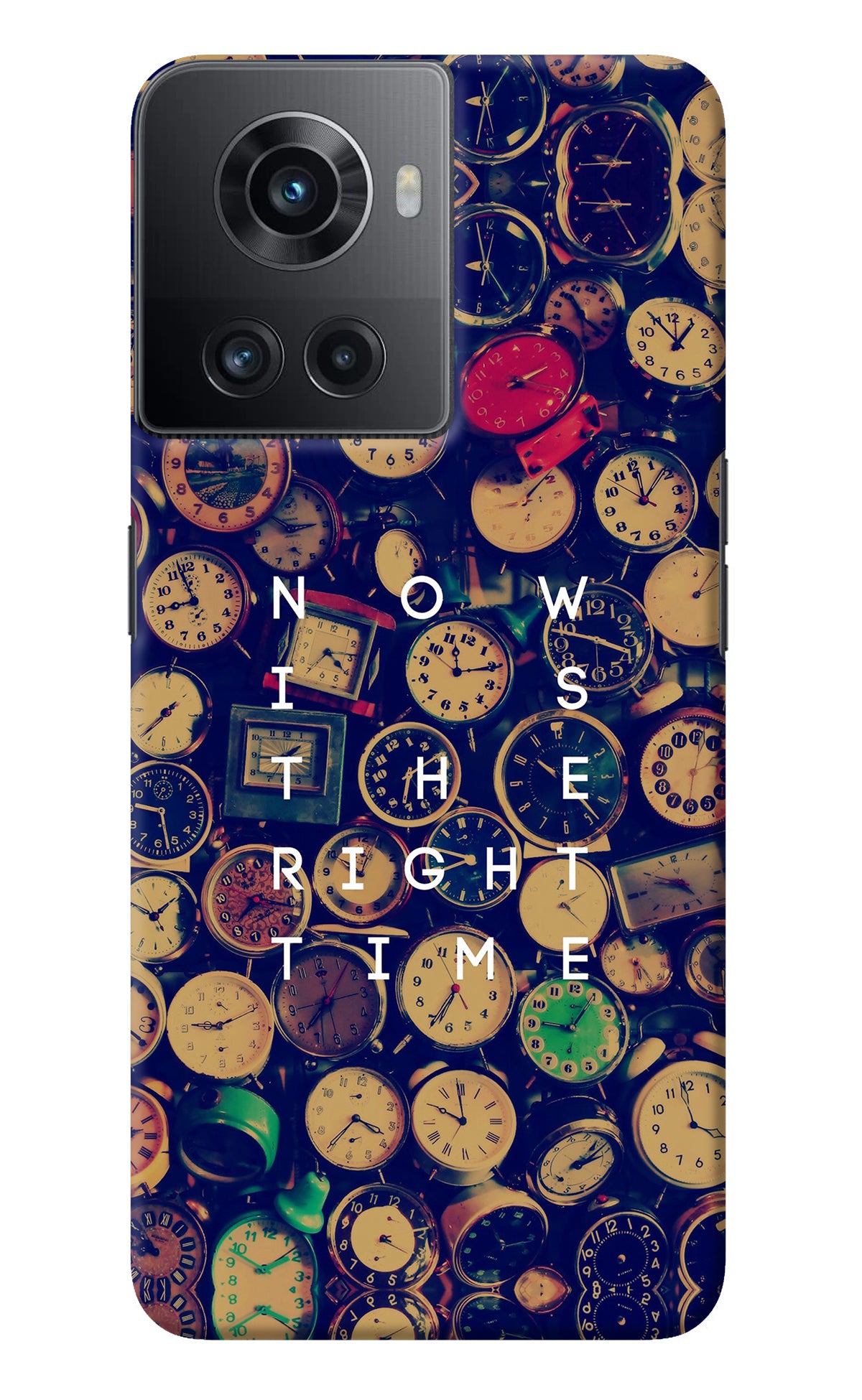 Now is the Right Time Quote OnePlus 10R 5G Back Cover