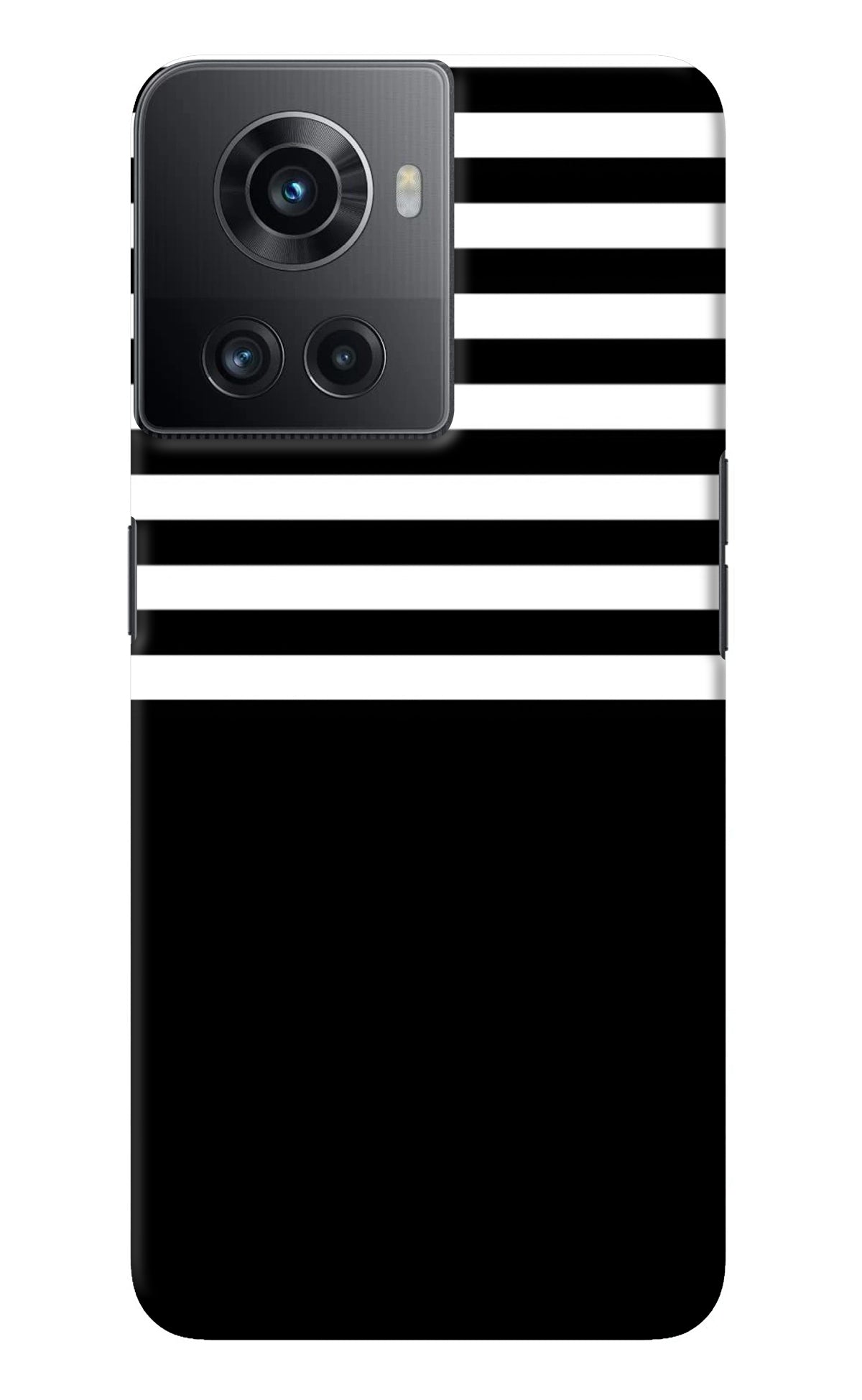 Black and White Print OnePlus 10R 5G Back Cover