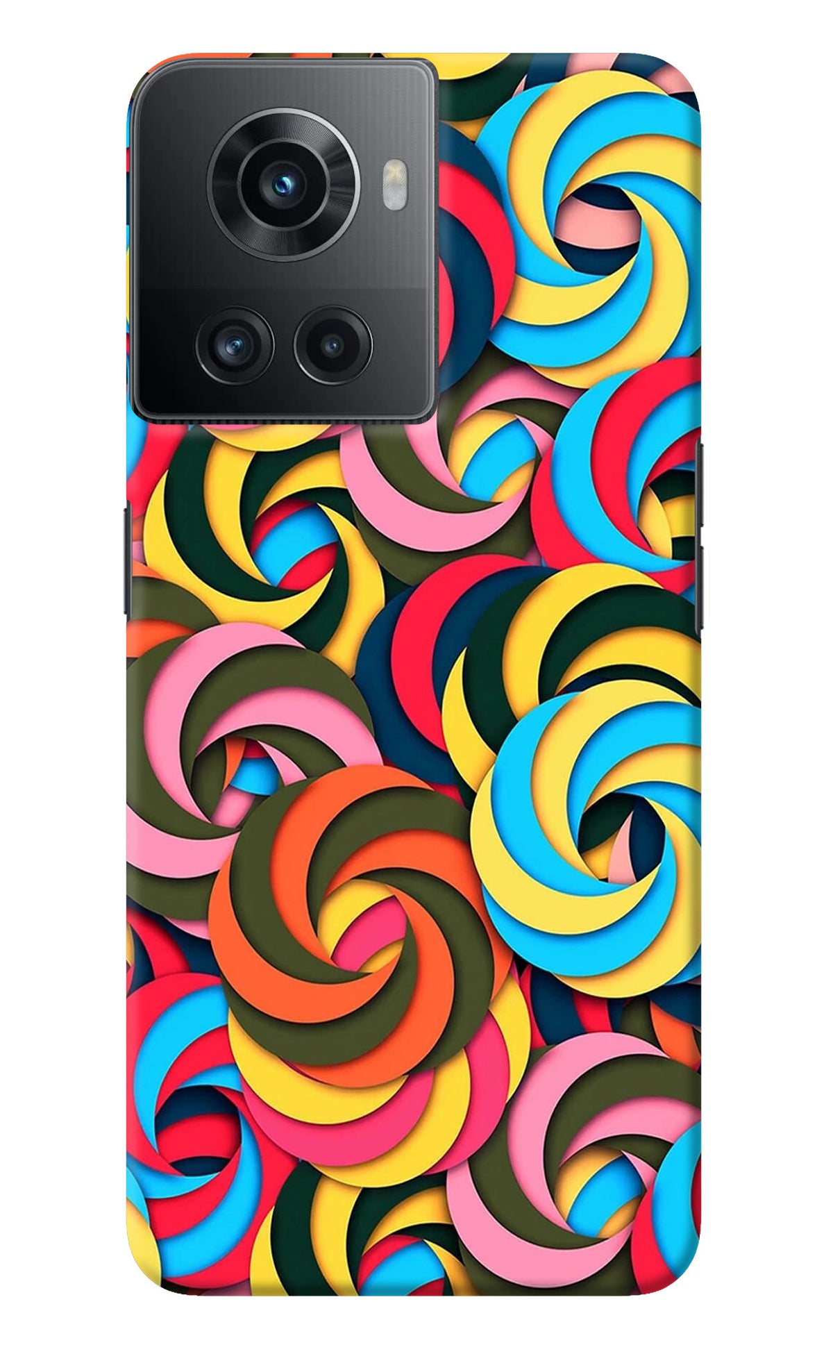 Spiral Pattern OnePlus 10R 5G Back Cover