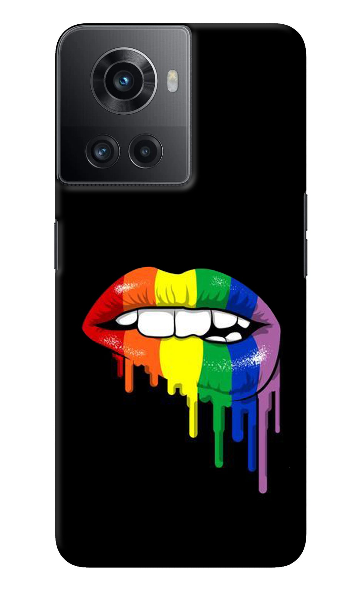 Lips Biting OnePlus 10R 5G Back Cover