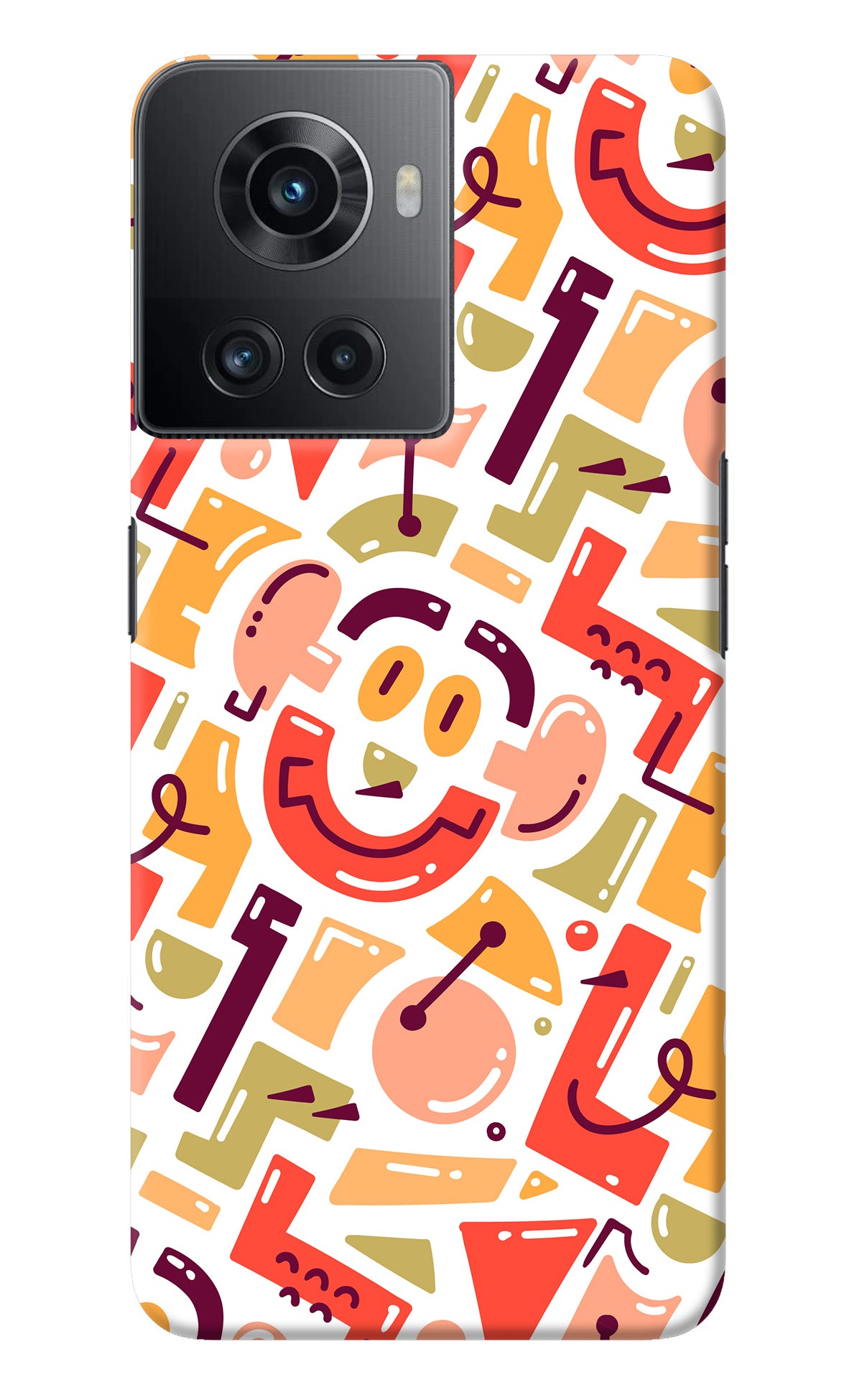 Doodle Pattern OnePlus 10R 5G Back Cover