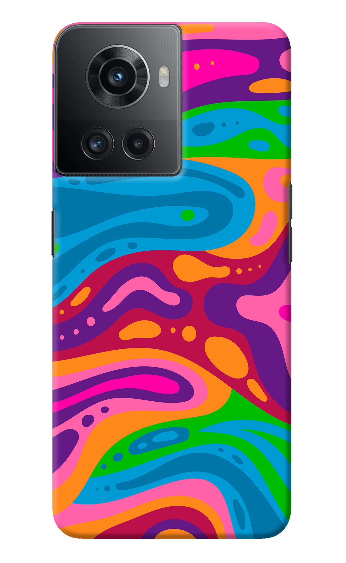 Trippy Pattern OnePlus 10R 5G Back Cover