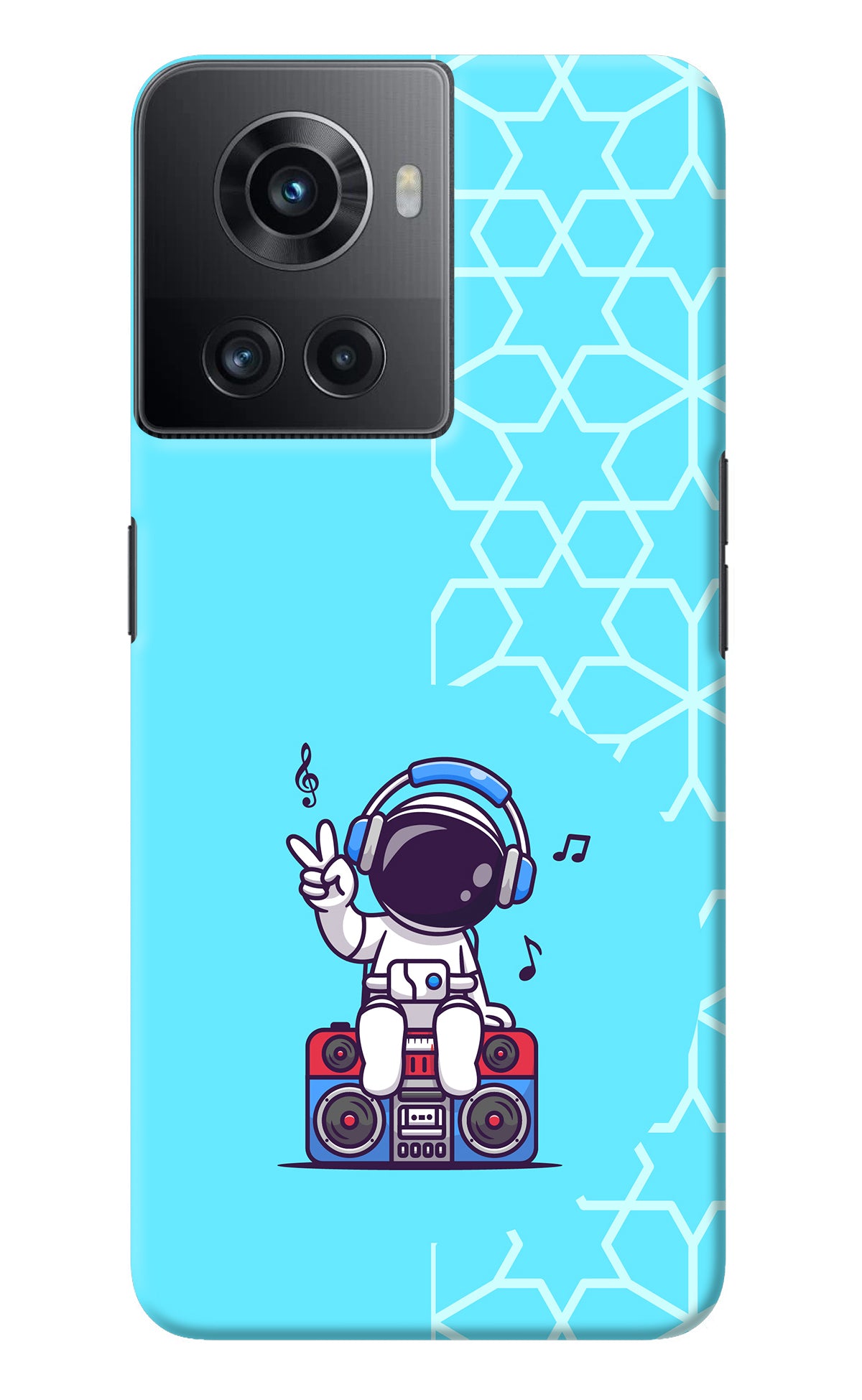 Cute Astronaut Chilling OnePlus 10R 5G Back Cover