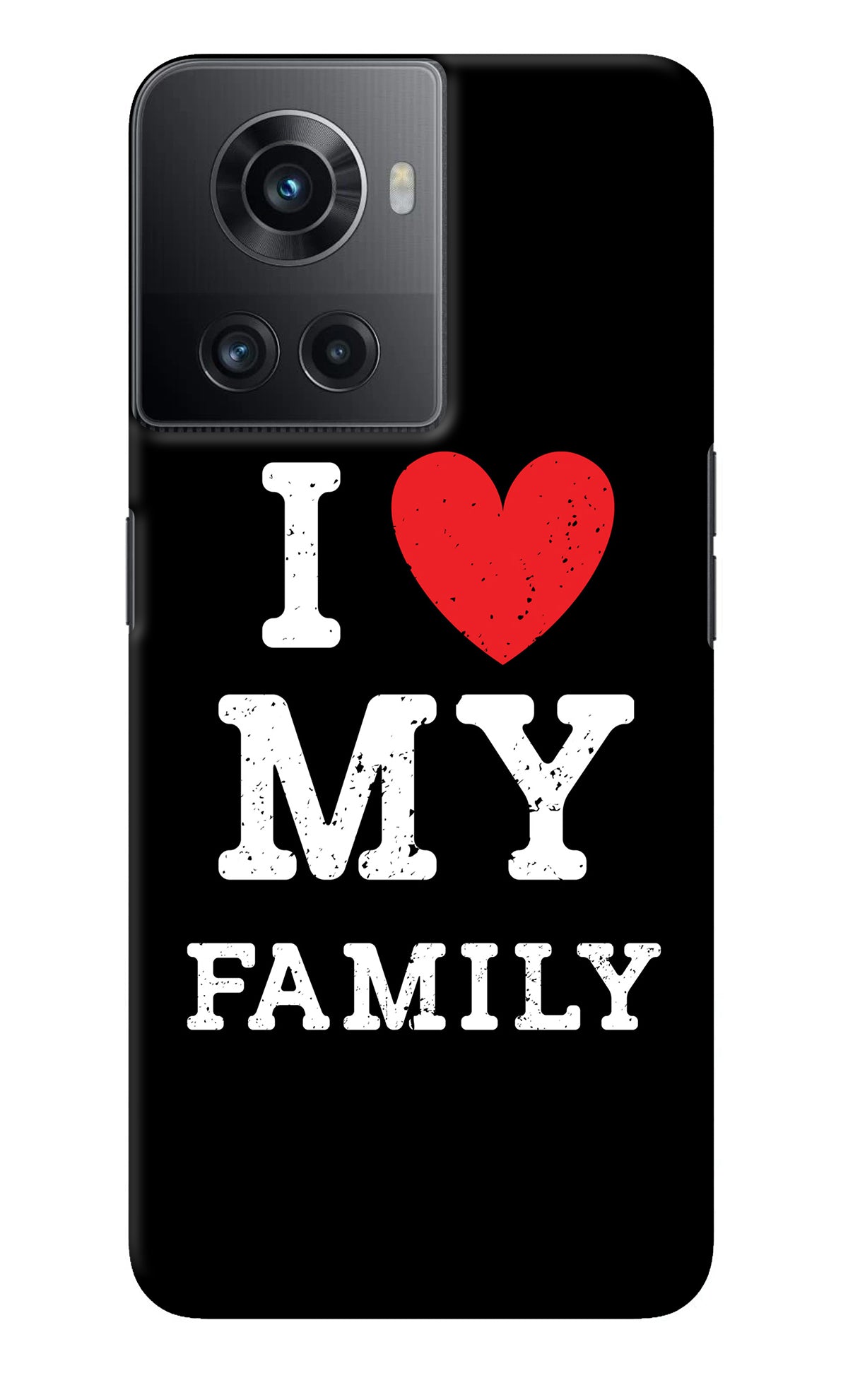 I Love My Family OnePlus 10R 5G Back Cover